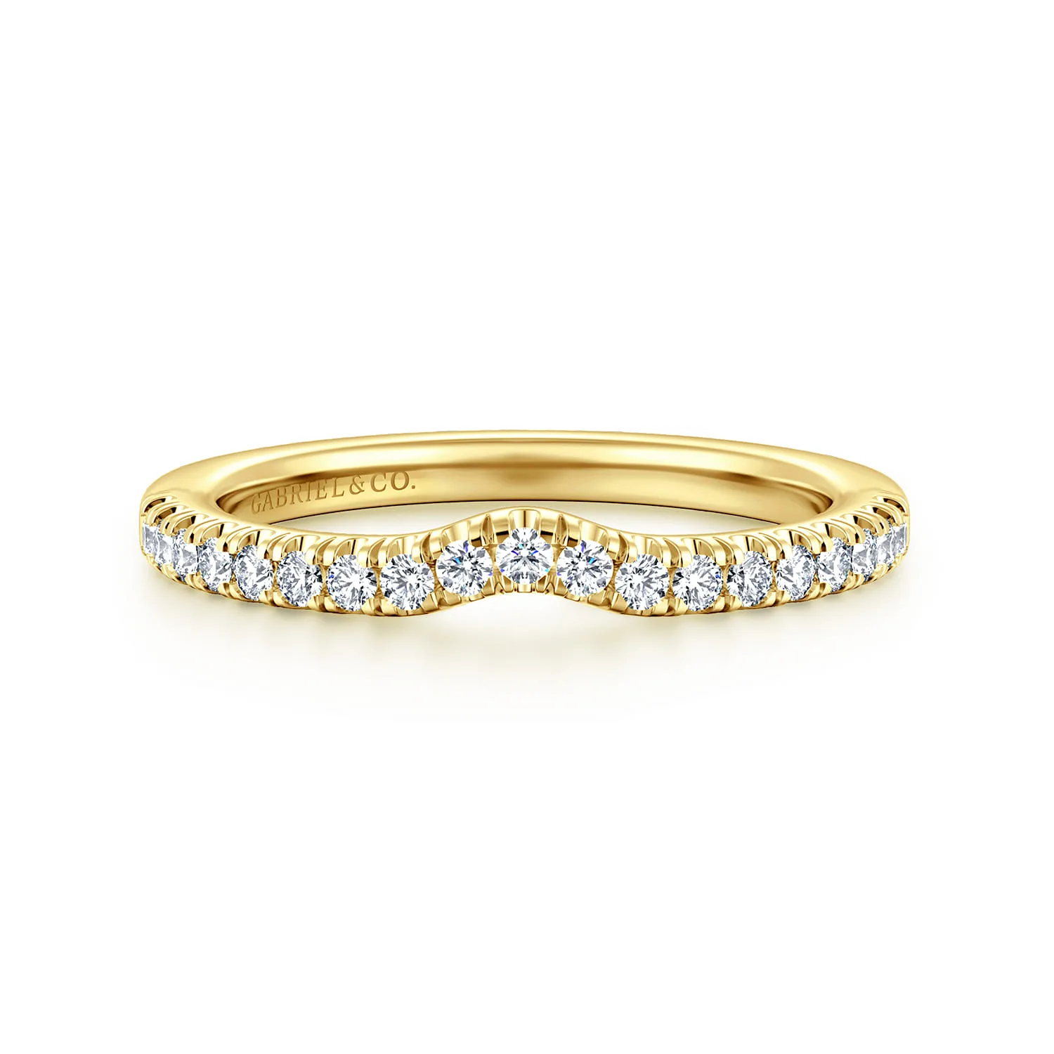 Diamond Matching Wedding Band in 14K Yellow Gold