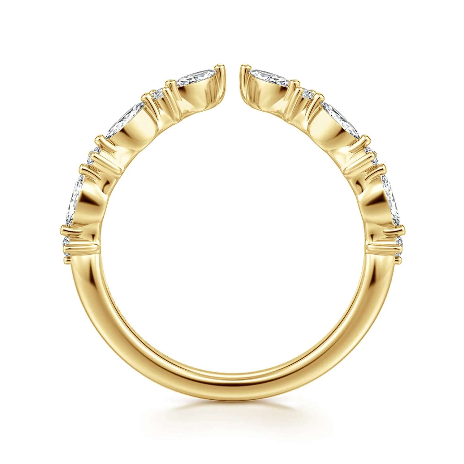 Diamond Matching Wedding Band in 14K Yellow Gold, photograph 2