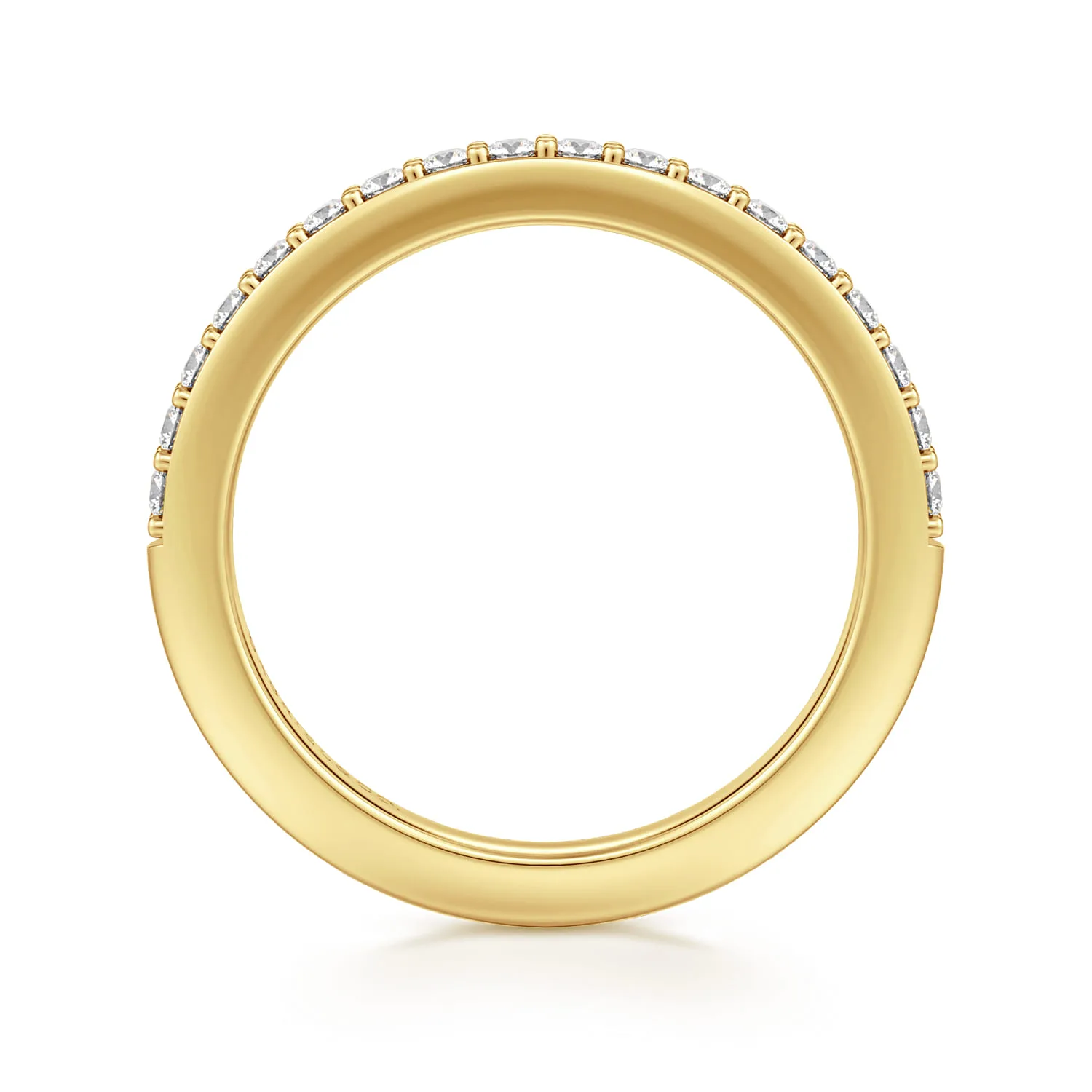 Diamond Matching Wedding Band in 14K Yellow Gold, photograph 2