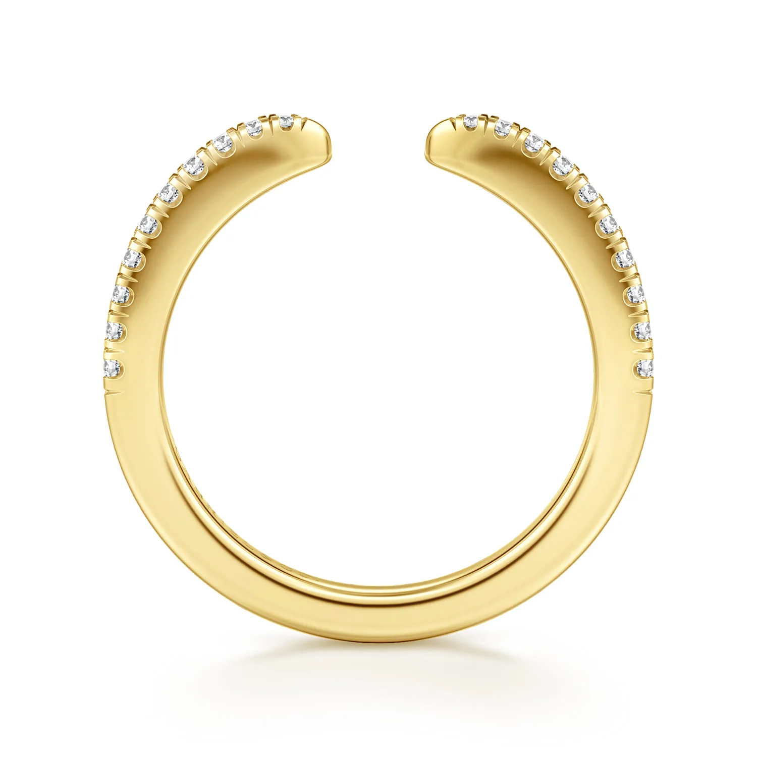 Diamond Matching Wedding Band in 14K Yellow Gold, photograph 2