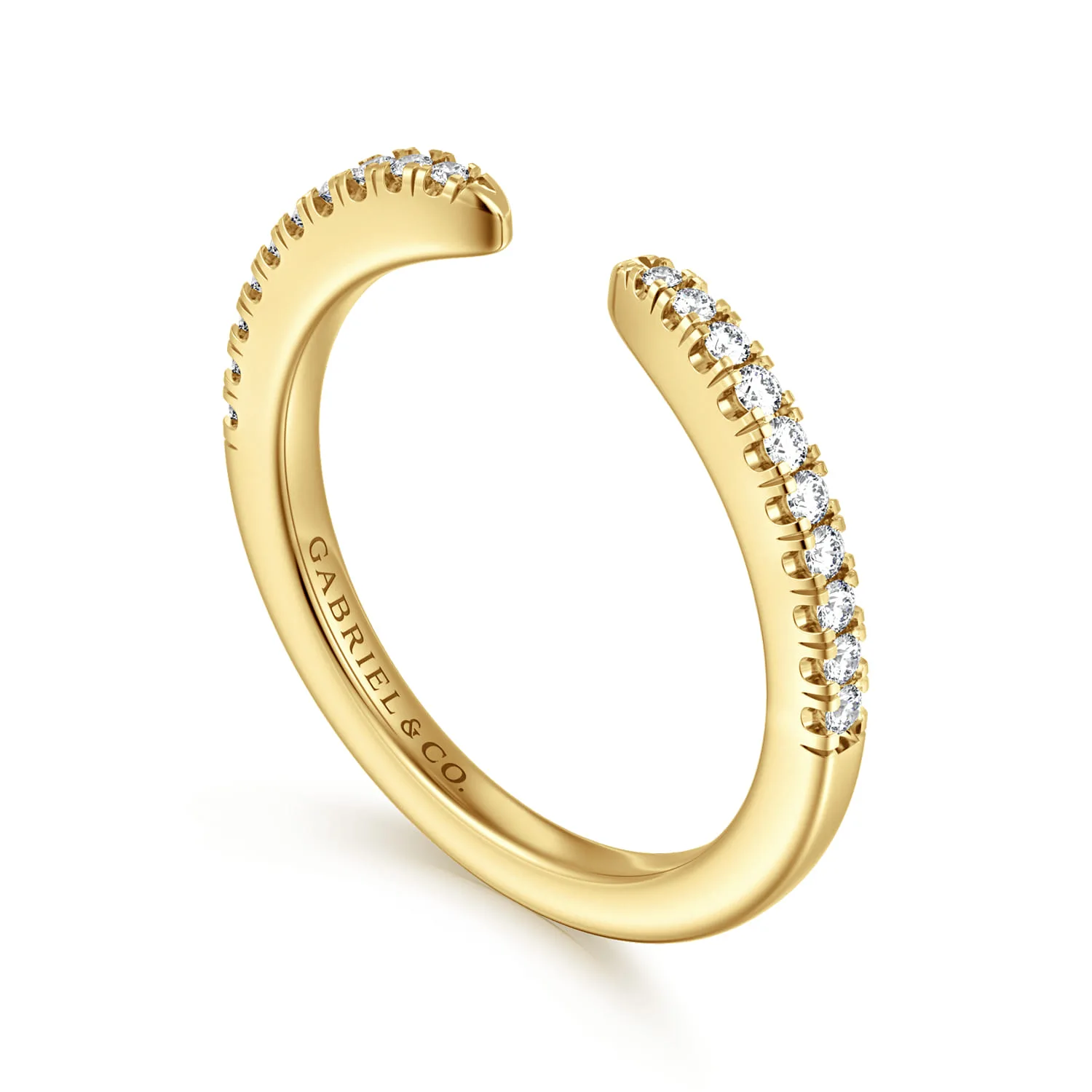 Diamond Matching Wedding Band in 14K Yellow Gold, photograph 3