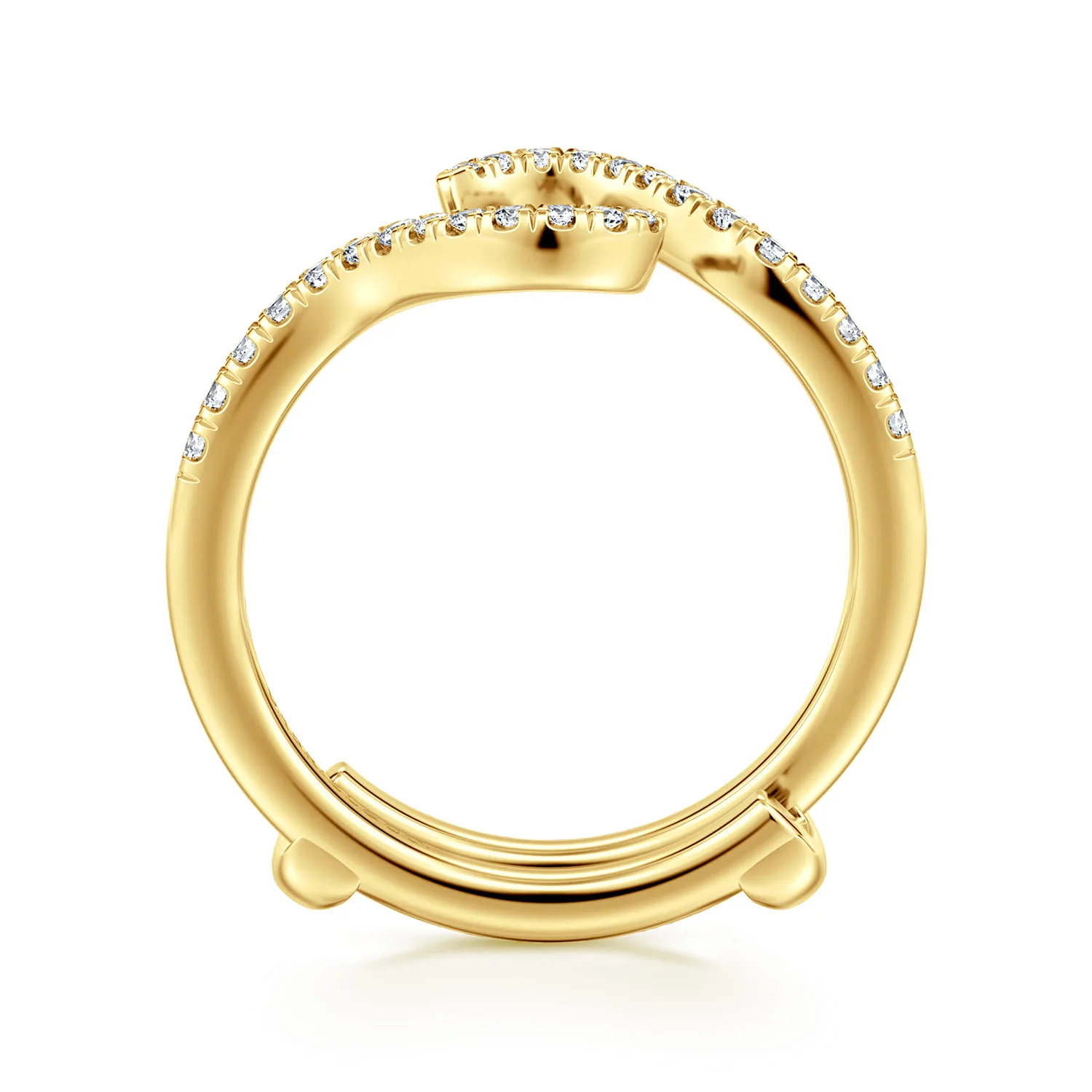 Diamond Matching Wedding Band in 14K Yellow Gold, photograph 2