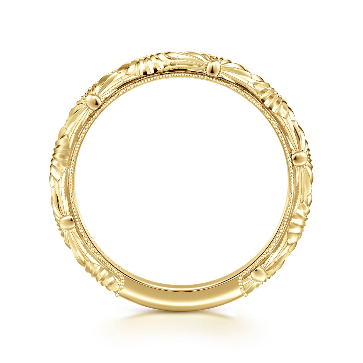 Matching Wedding Band in 14K Yellow Gold, photograph 2