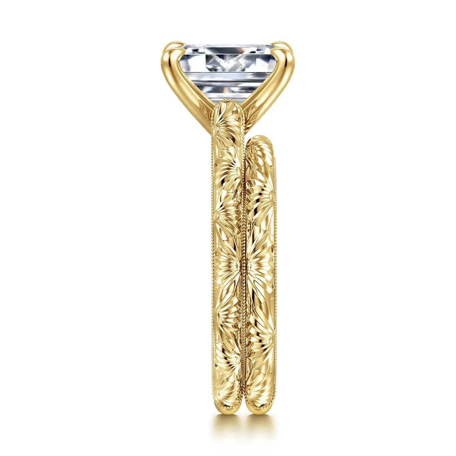 Matching Wedding Band in 14K Yellow Gold, photograph 5
