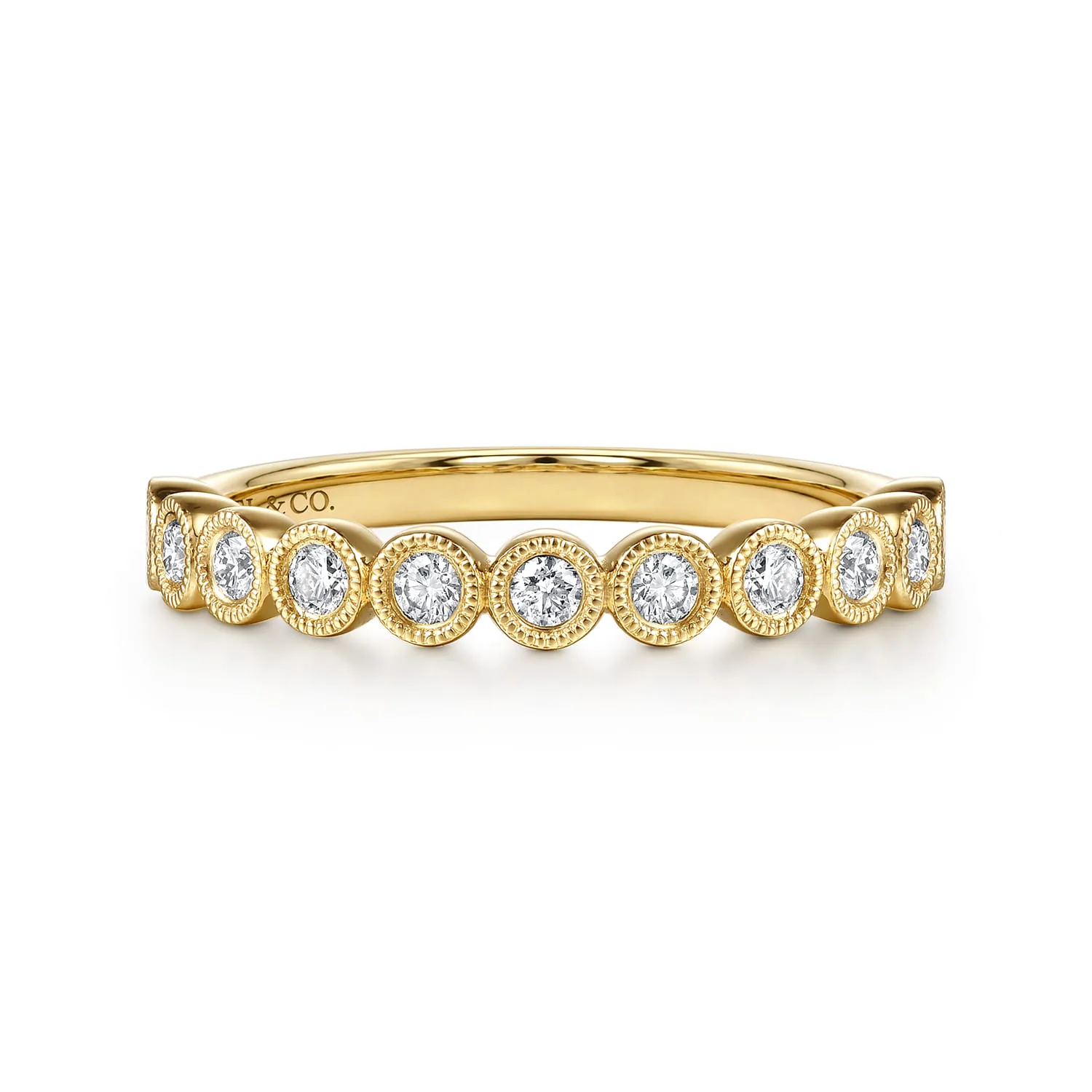 Diamond Matching Wedding Band in 14K Yellow Gold