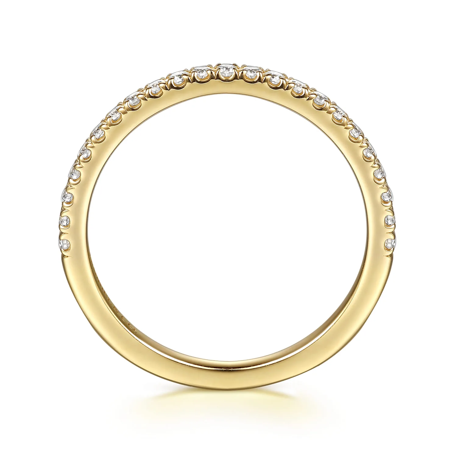 Diamond Matching Wedding Band in 14K Yellow Gold, photograph 2