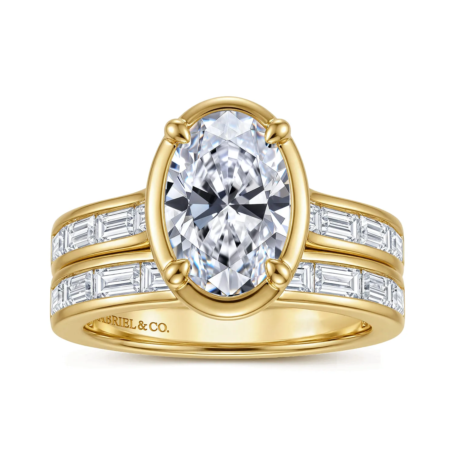 Diamond Matching Wedding Band in 14K Yellow Gold, photograph 4