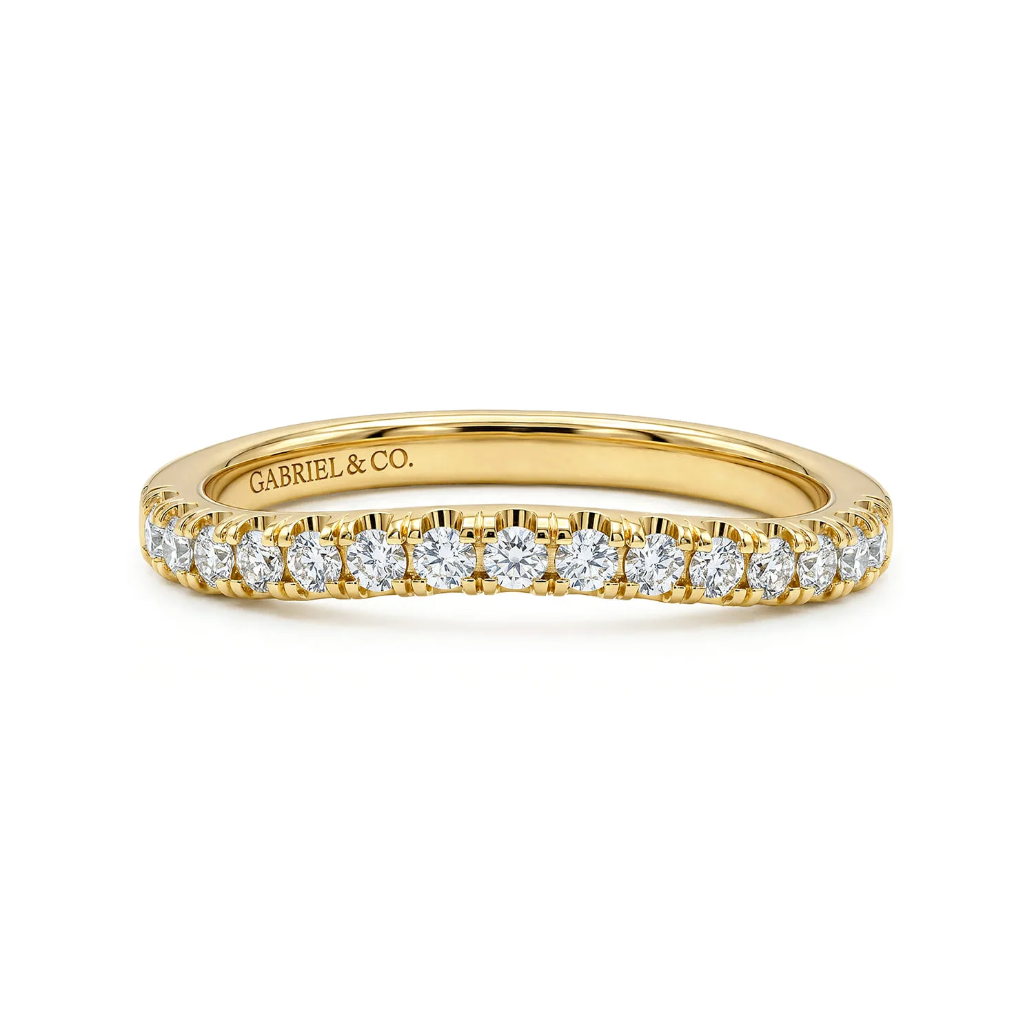 Diamond Matching Wedding Band in 14K Yellow Gold