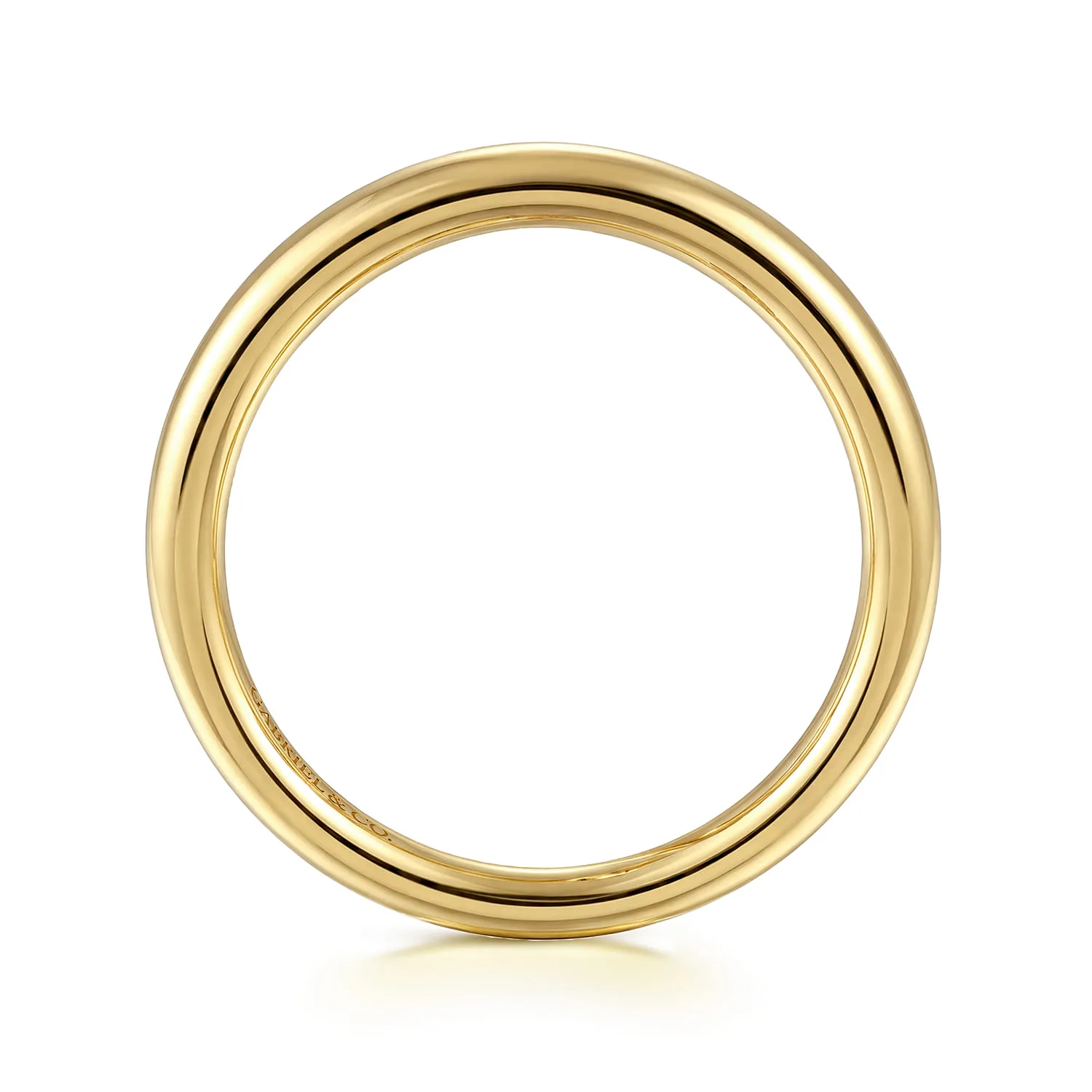 Matching Wedding Band in 14K Yellow Gold, photograph 2