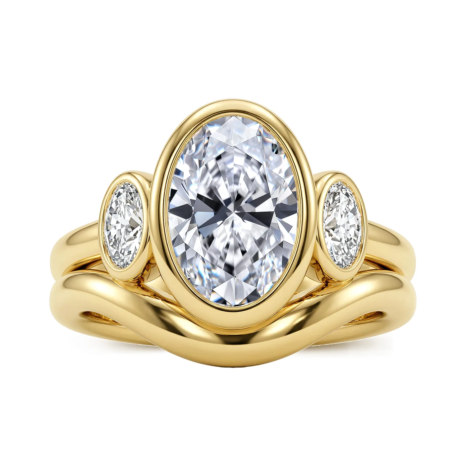 Matching Wedding Band in 14K Yellow Gold, photograph 4