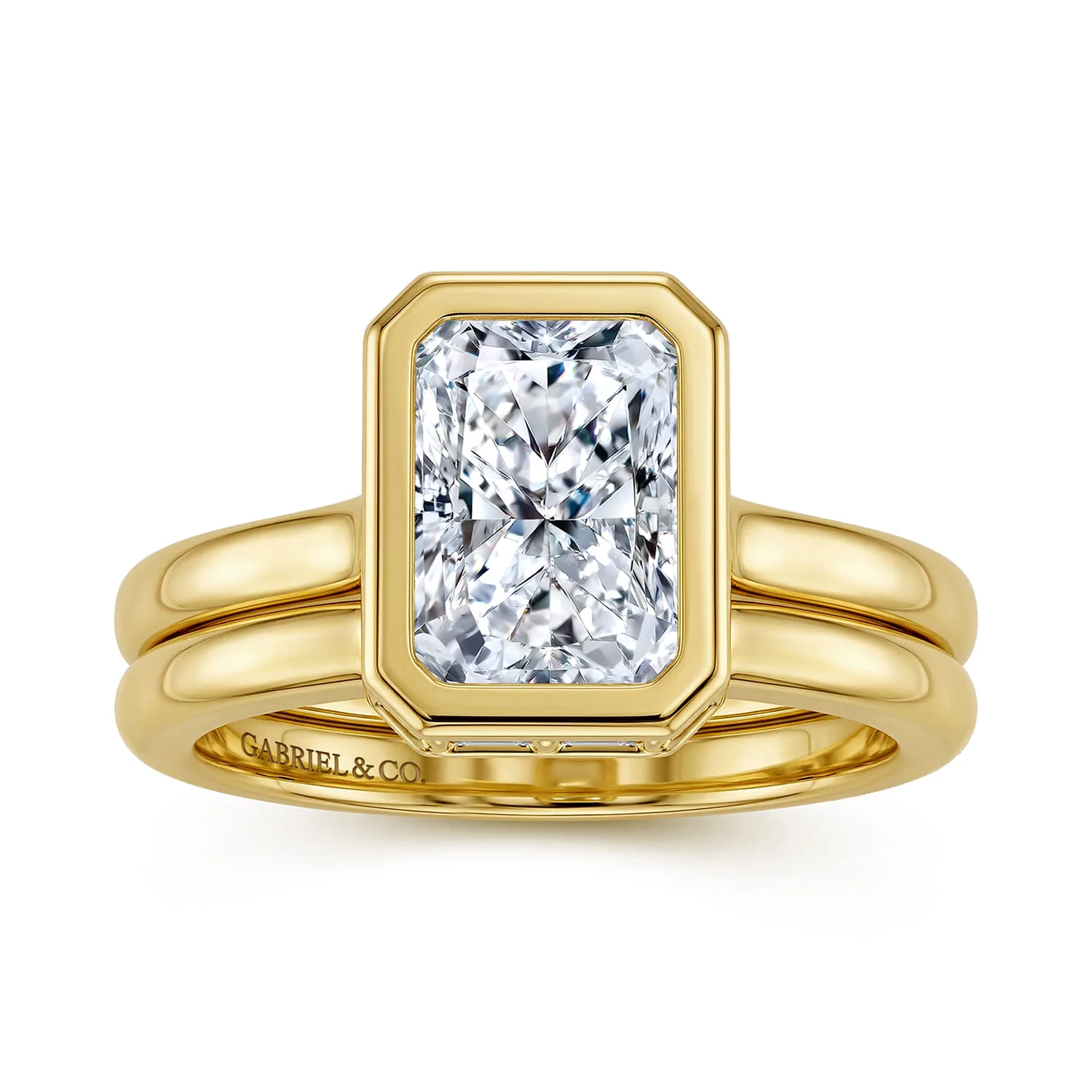 Matching Wedding Band in 14K Yellow Gold, photograph 4