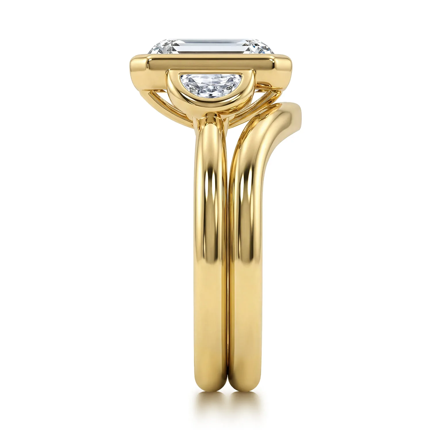Matching Wedding Band in 14K Yellow Gold, photograph 5
