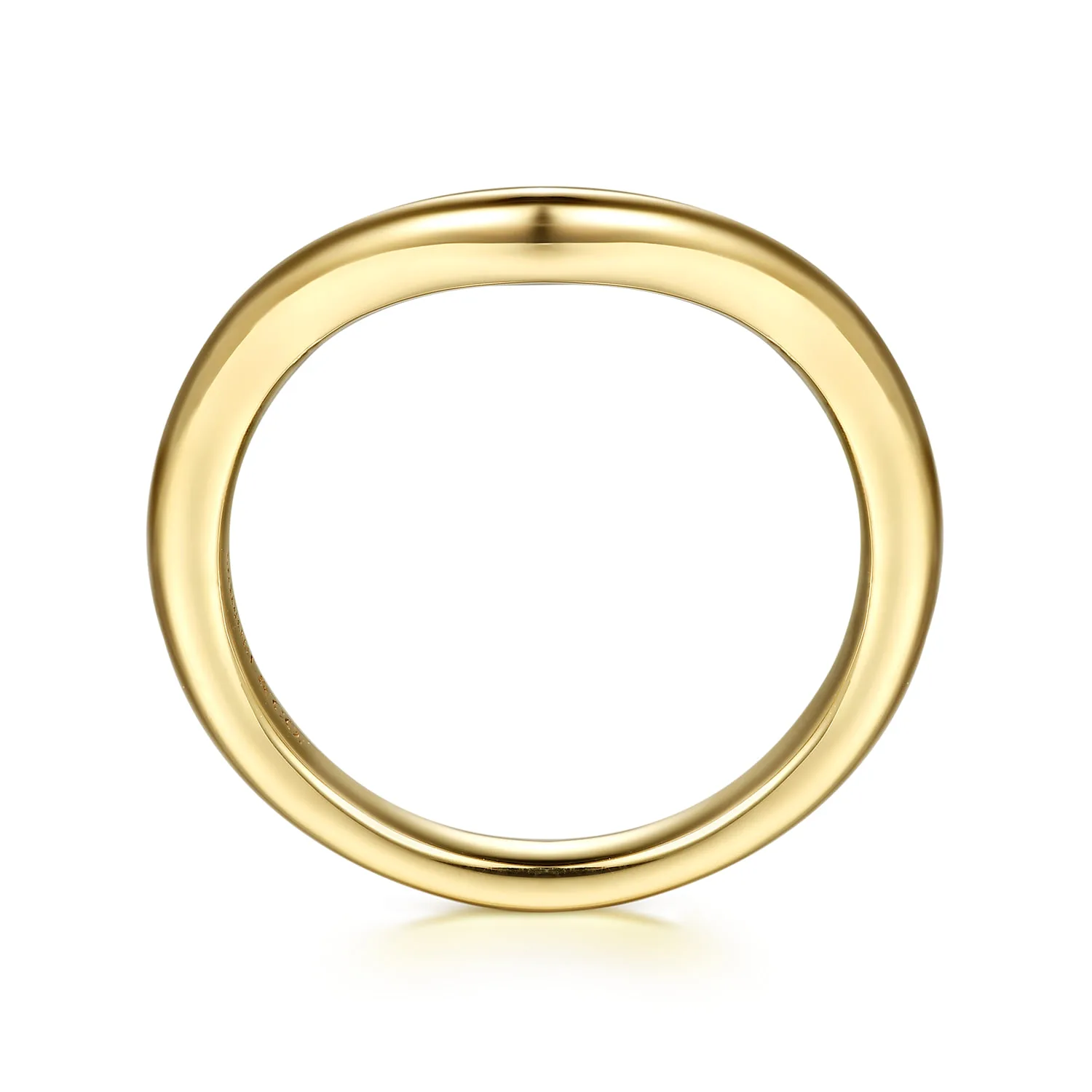 Matching Wedding Band in 14K Yellow Gold, photograph 2