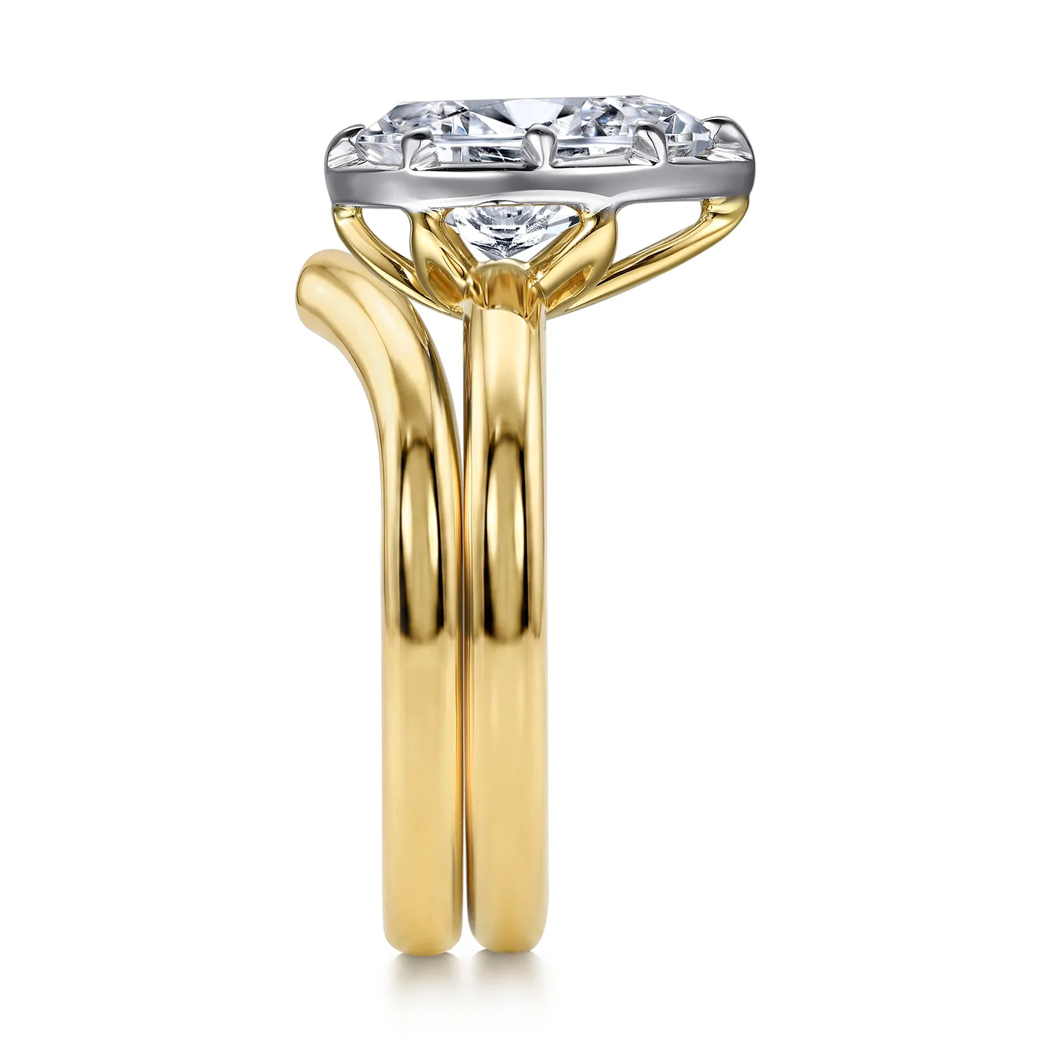 Matching Wedding Band in 14K Yellow Gold, photograph 5
