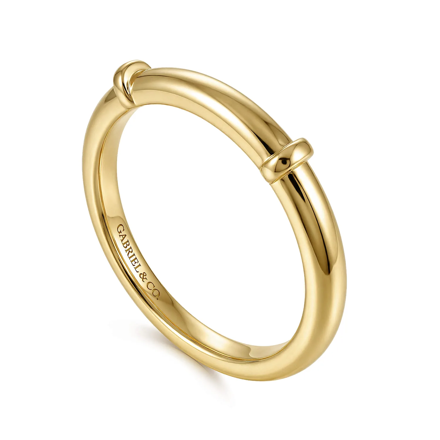 Matching Wedding Band in 14K Yellow Gold, photograph 3