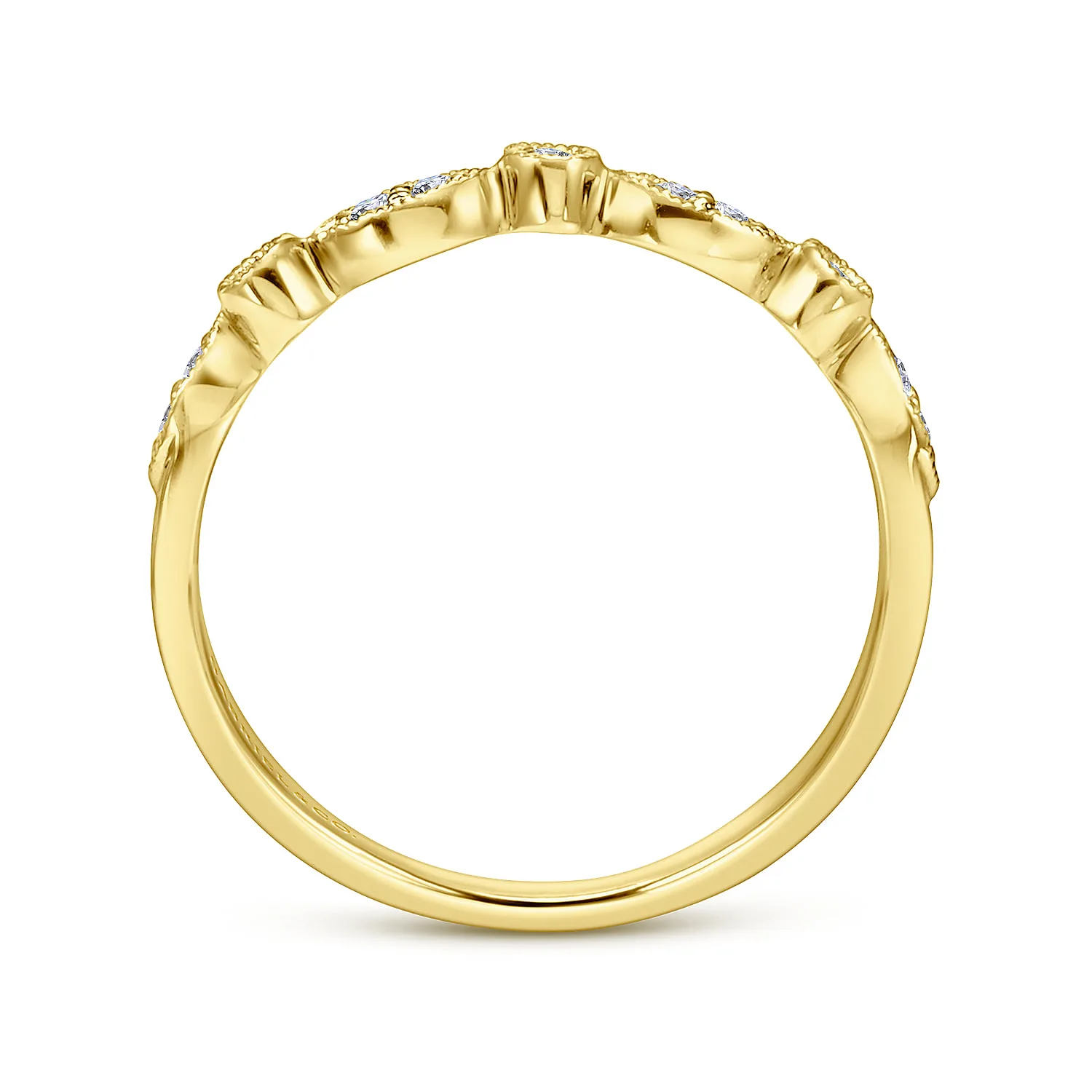 Matching Wedding Band in 14K Yellow Gold, photograph 2