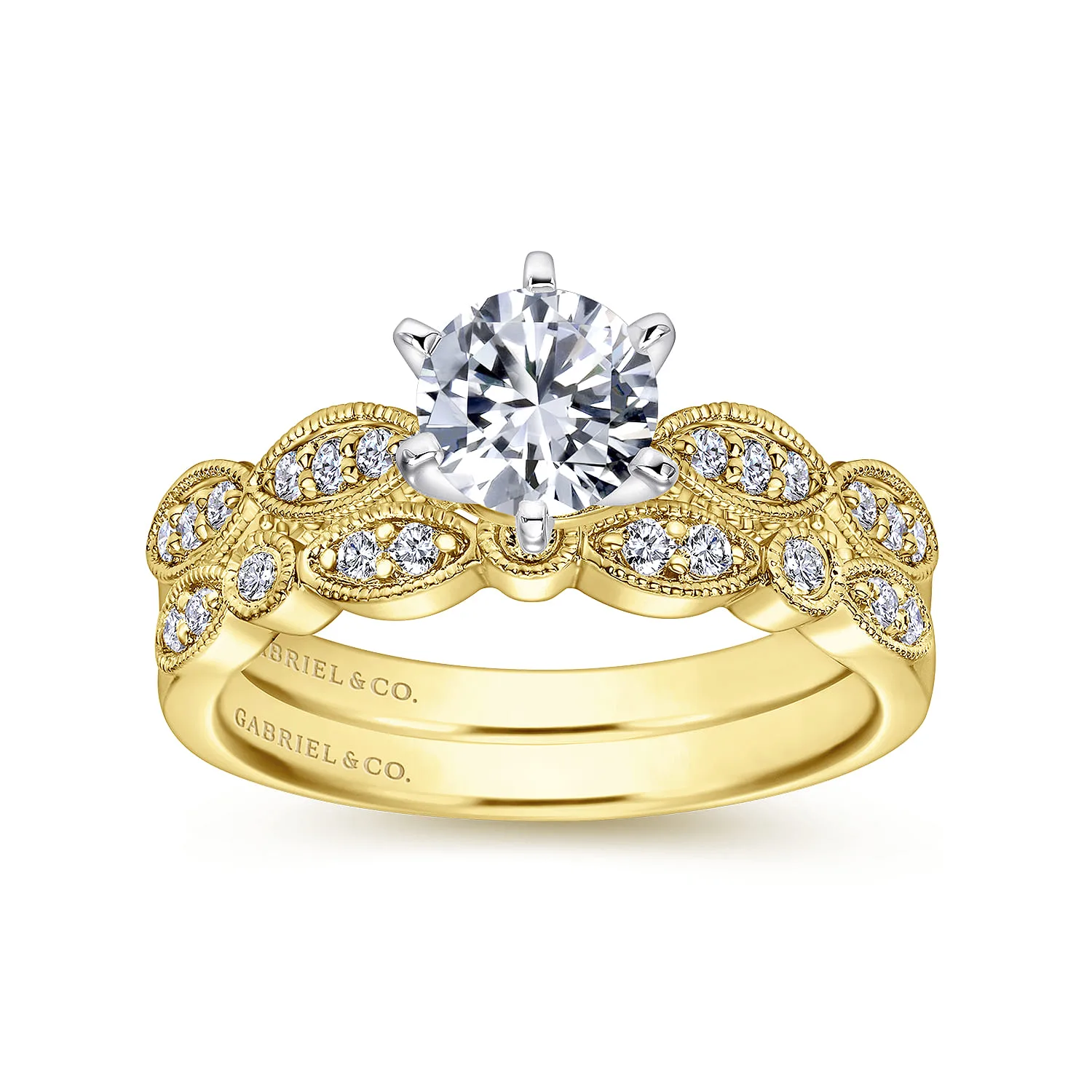 Matching Wedding Band in 14K Yellow Gold, photograph 4