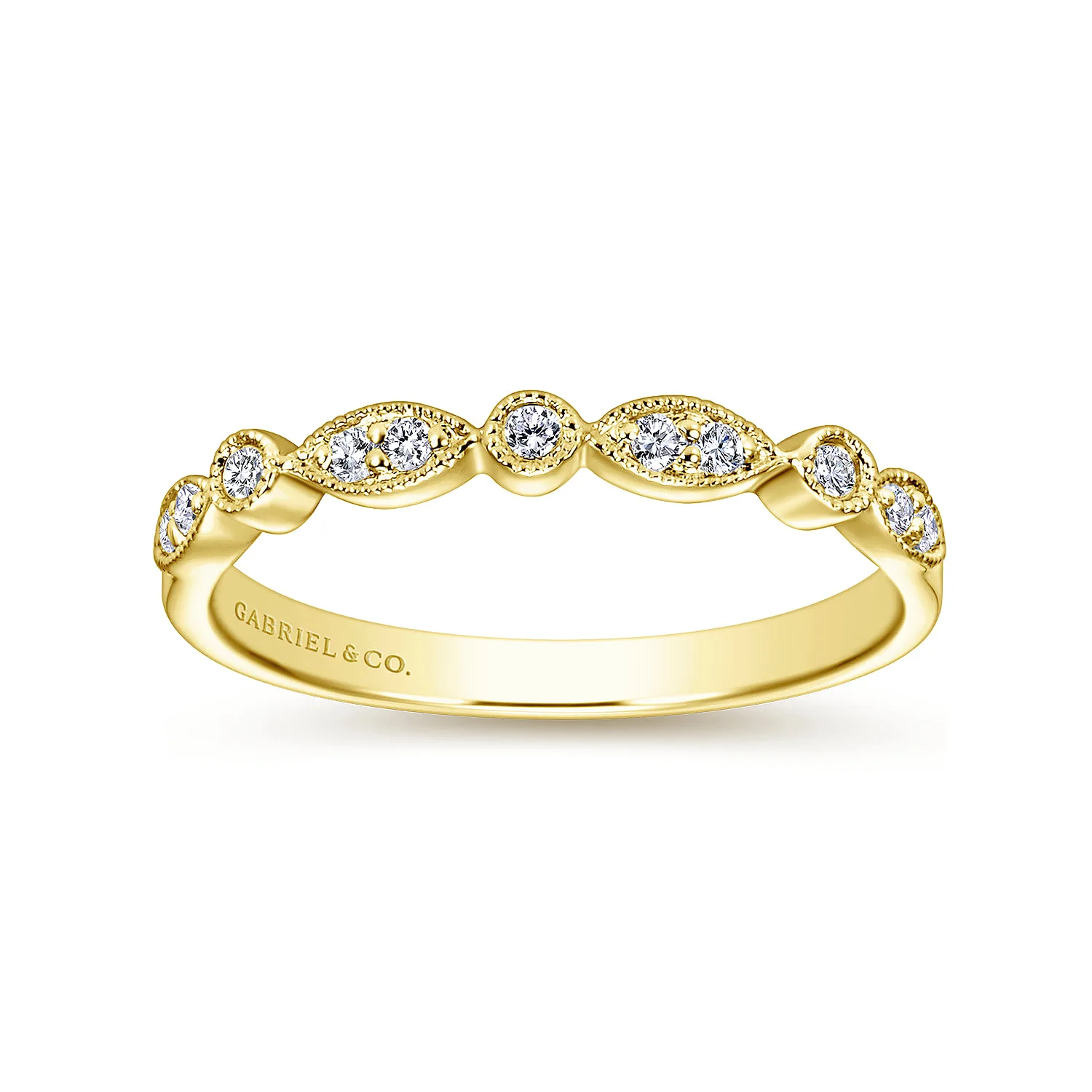 Matching Wedding Band in 14K Yellow Gold, photograph 5
