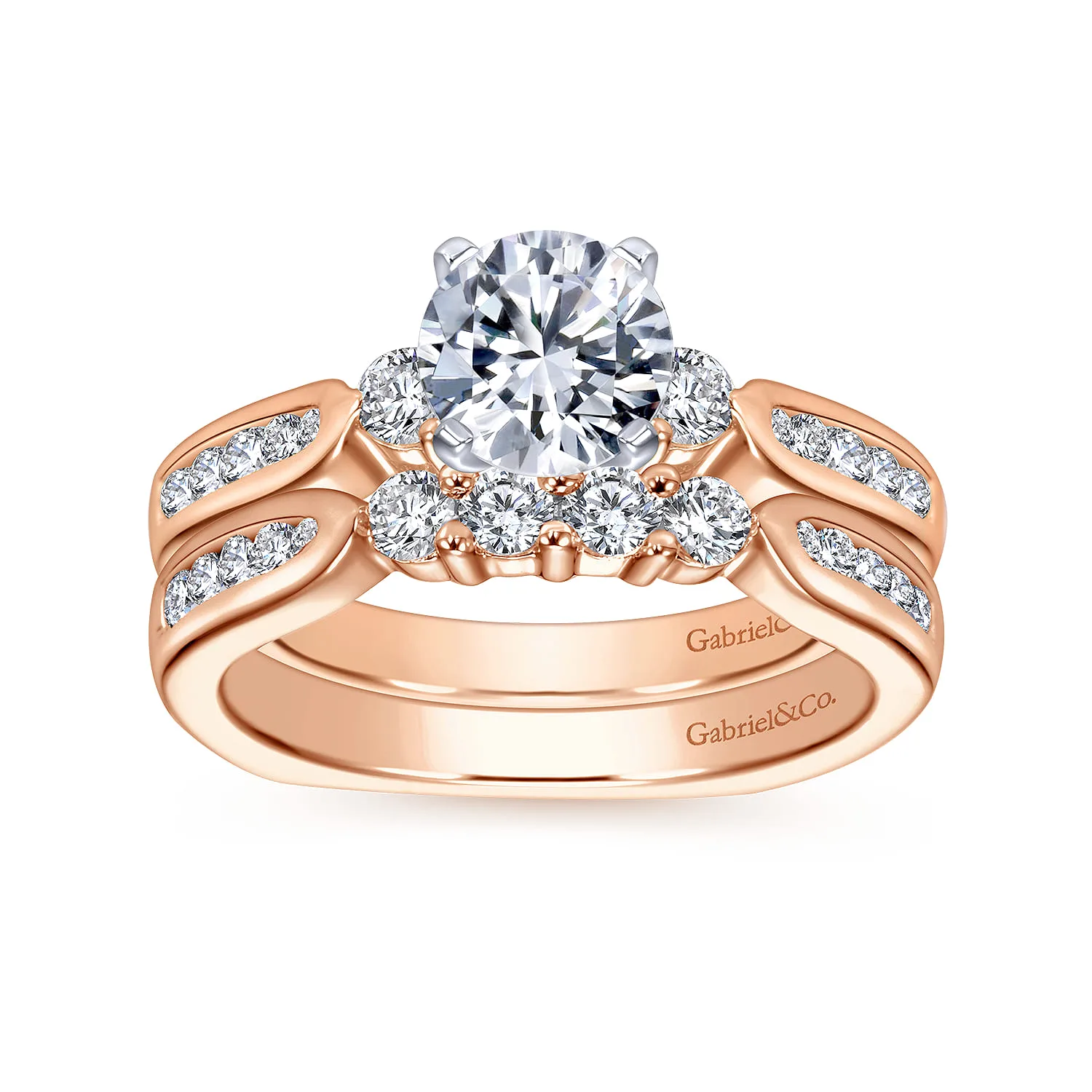 Matching Wedding Band in 14K Rose Gold, photograph 4