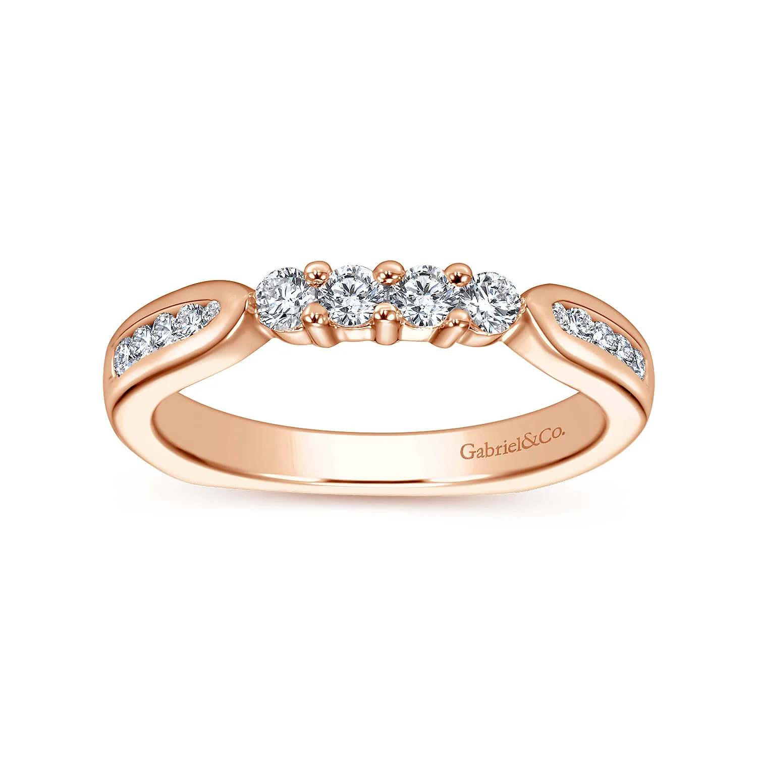 Matching Wedding Band in 14K Rose Gold, photograph 5