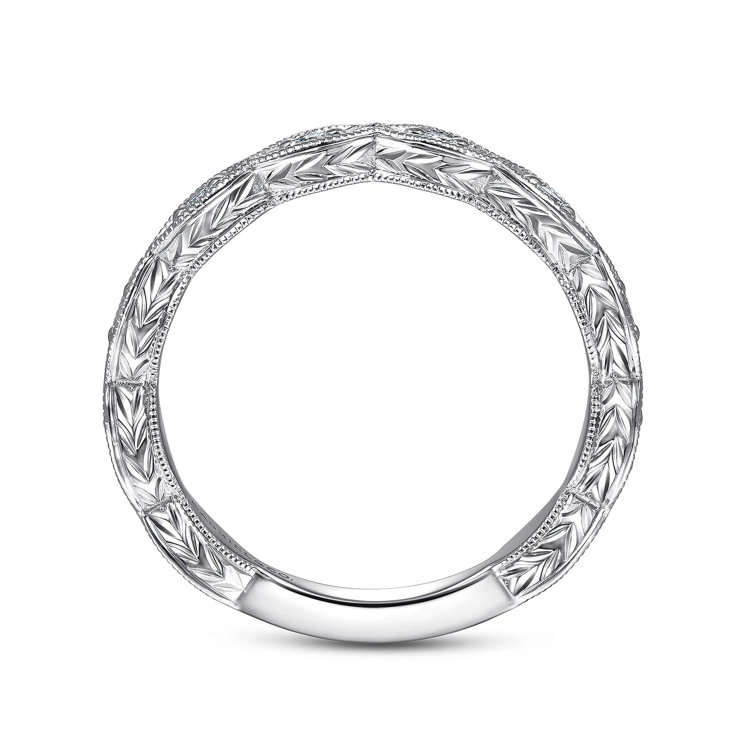 Matching Wedding Band in 14K White Gold, photograph 2