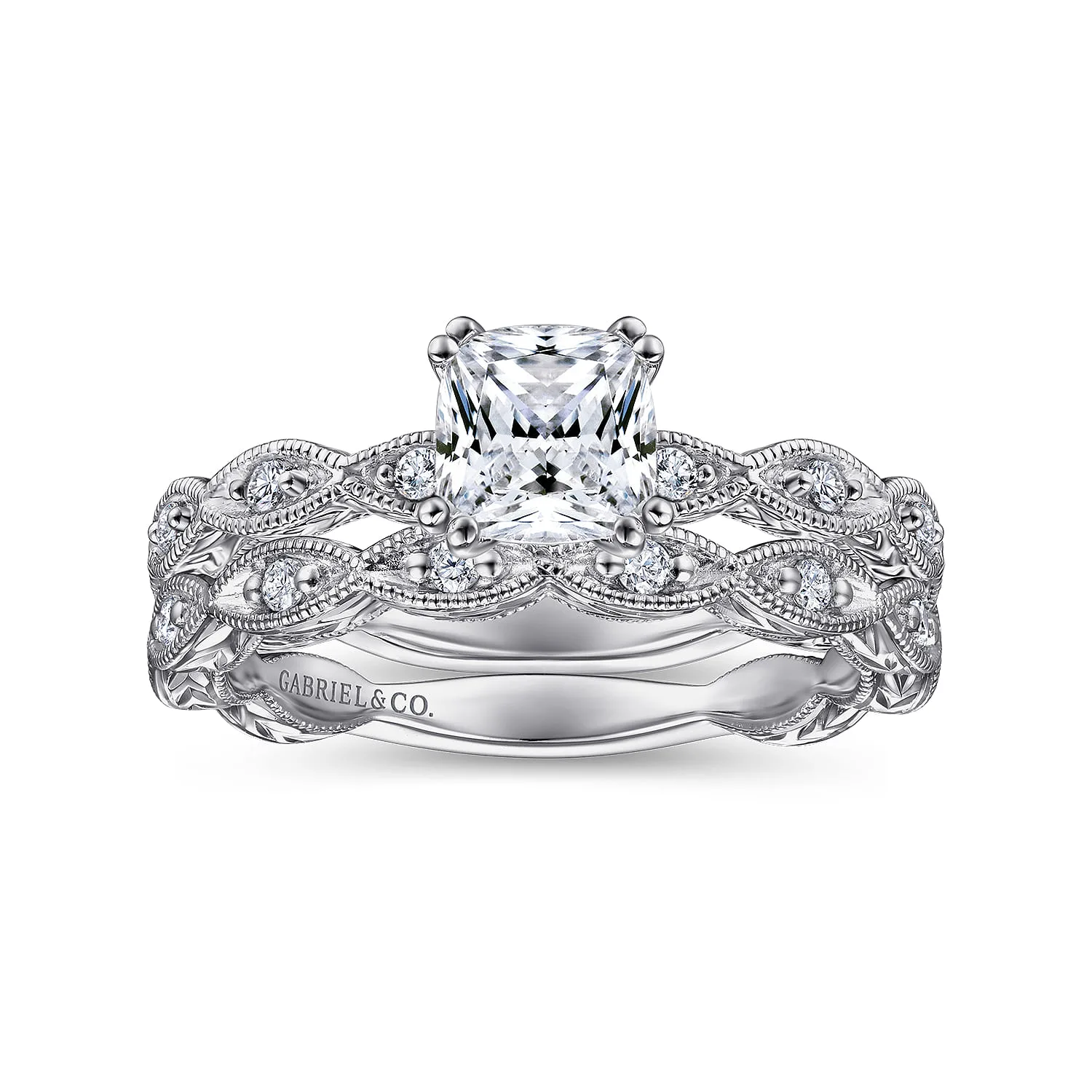 Matching Wedding Band in 14K White Gold, photograph 4