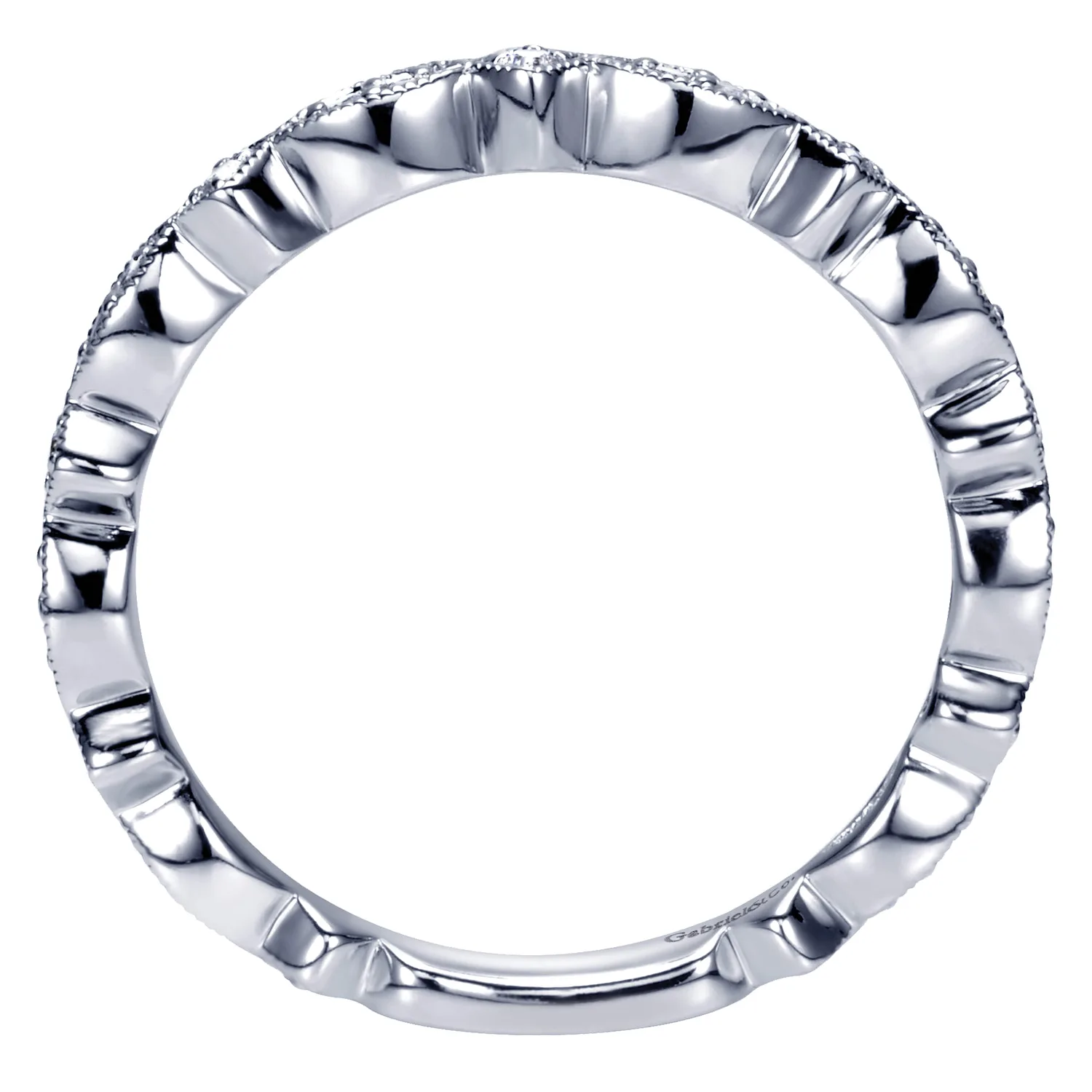 Matching Wedding Band in 14K White Gold, photograph 2