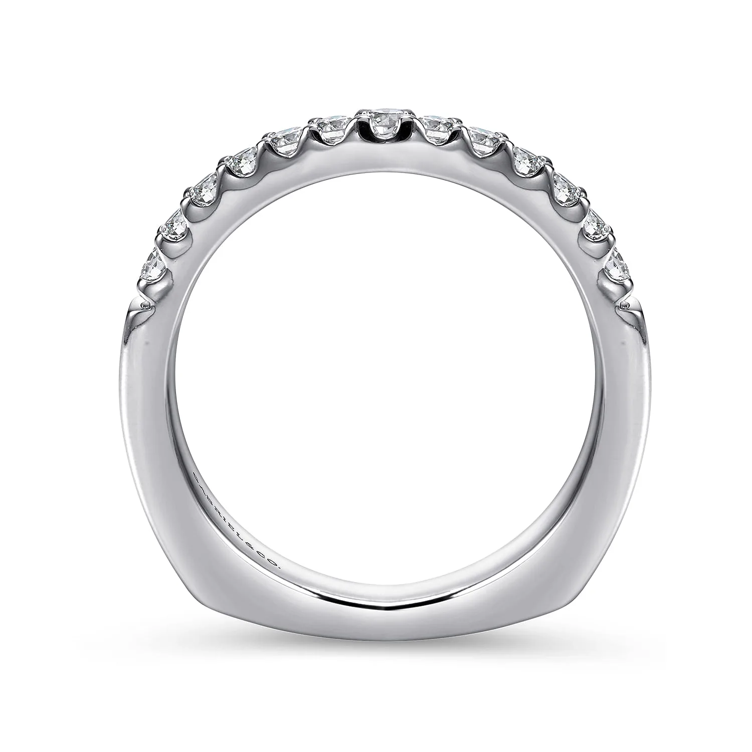 Matching Wedding Band in 14K White Gold, photograph 2