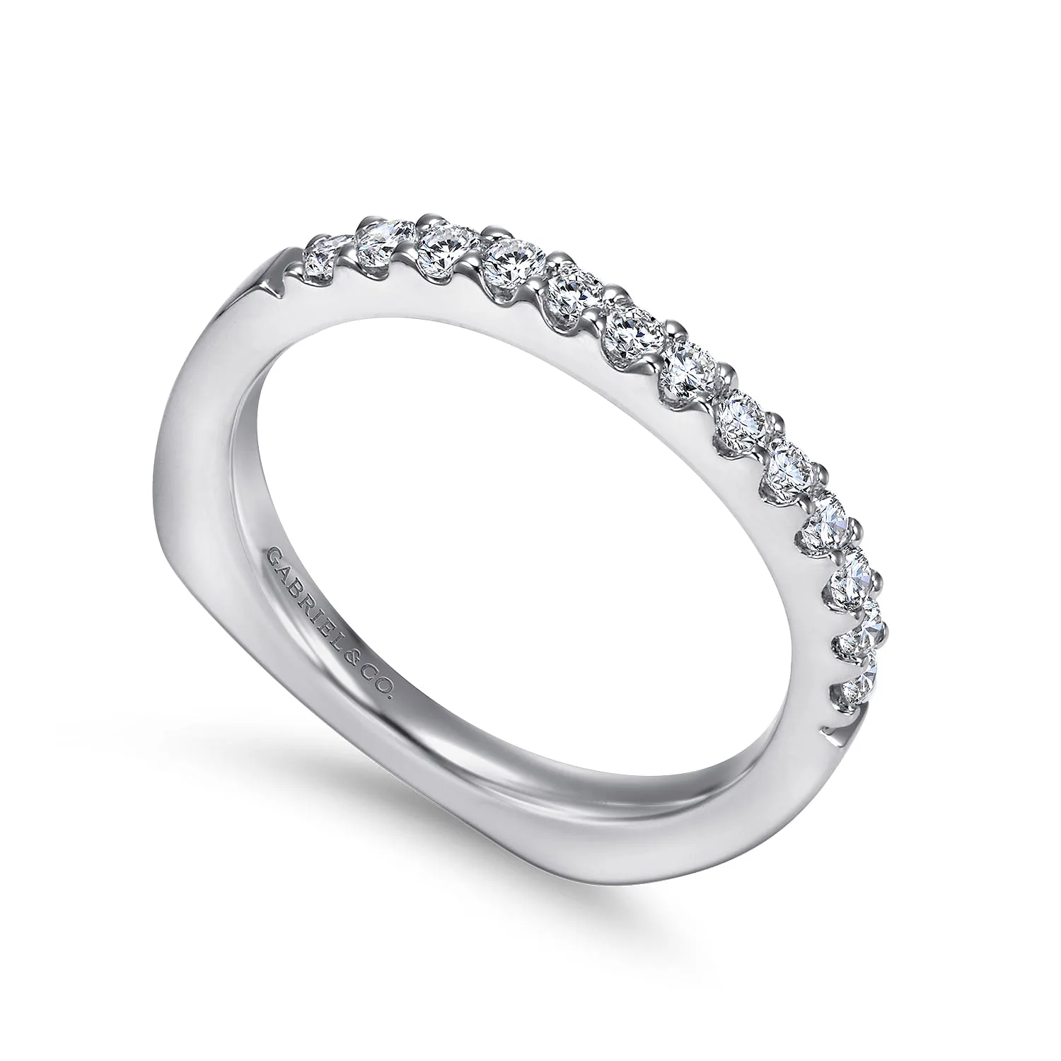 Matching Wedding Band in 14K White Gold, photograph 3