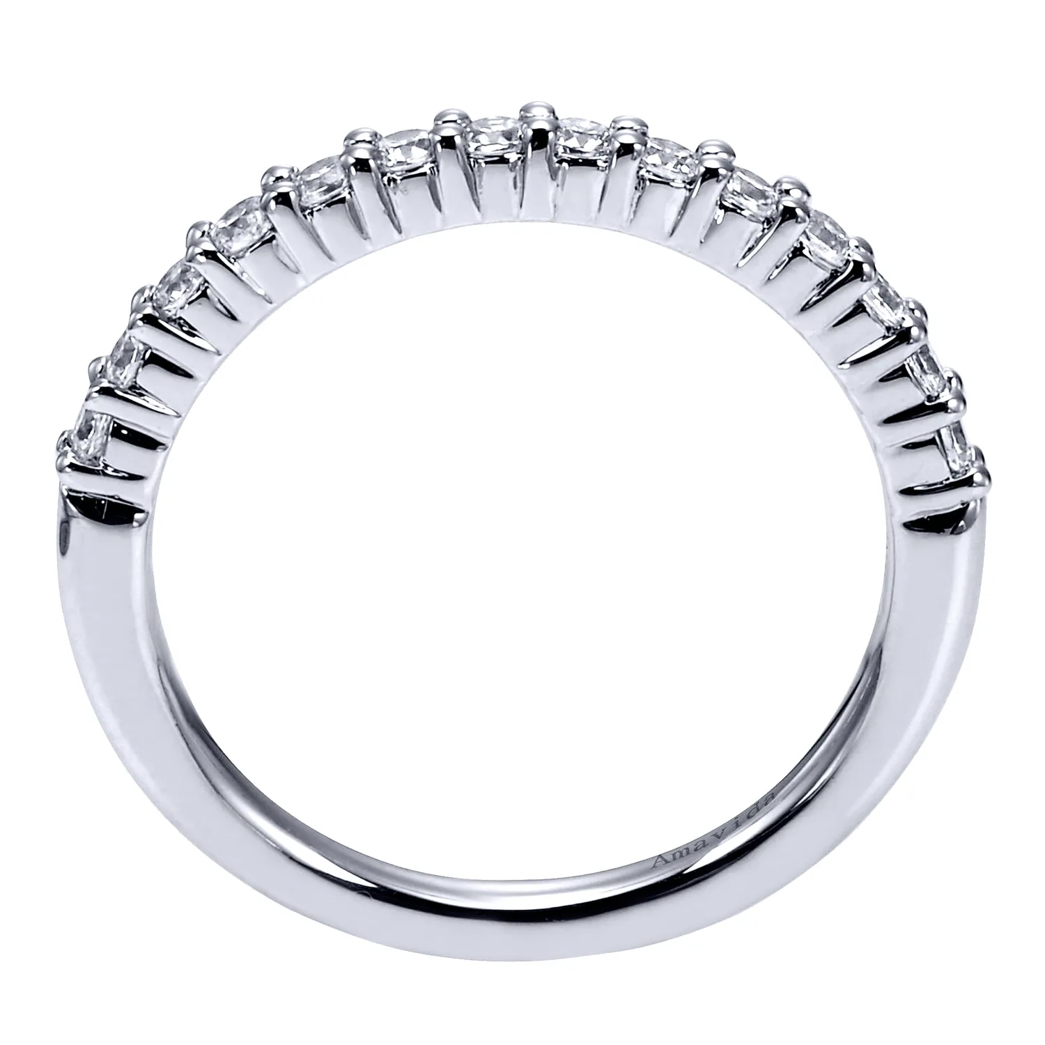 Matching Wedding Band in 18K White Gold, photograph 2
