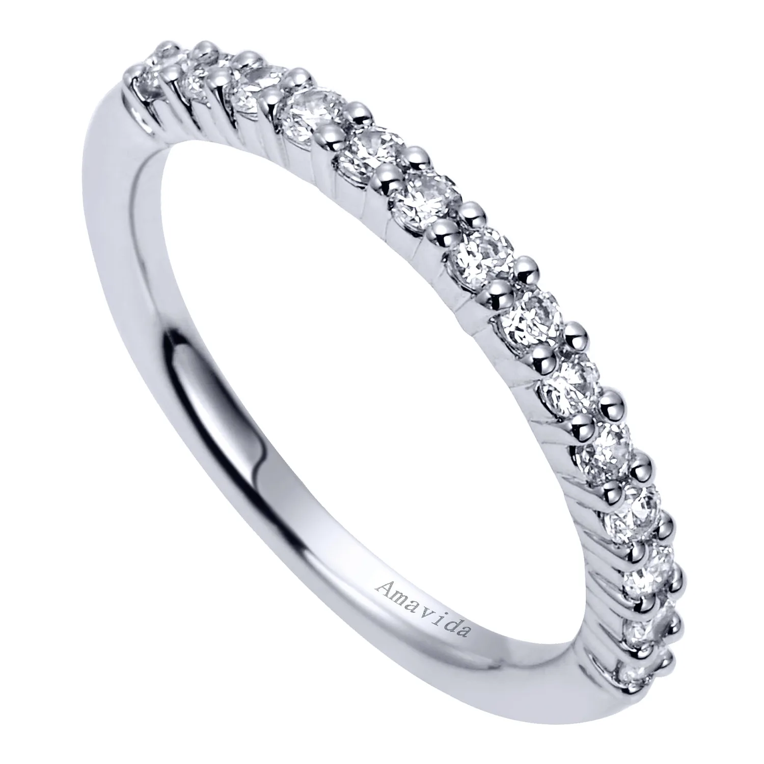 Matching Wedding Band in 18K White Gold, photograph 3