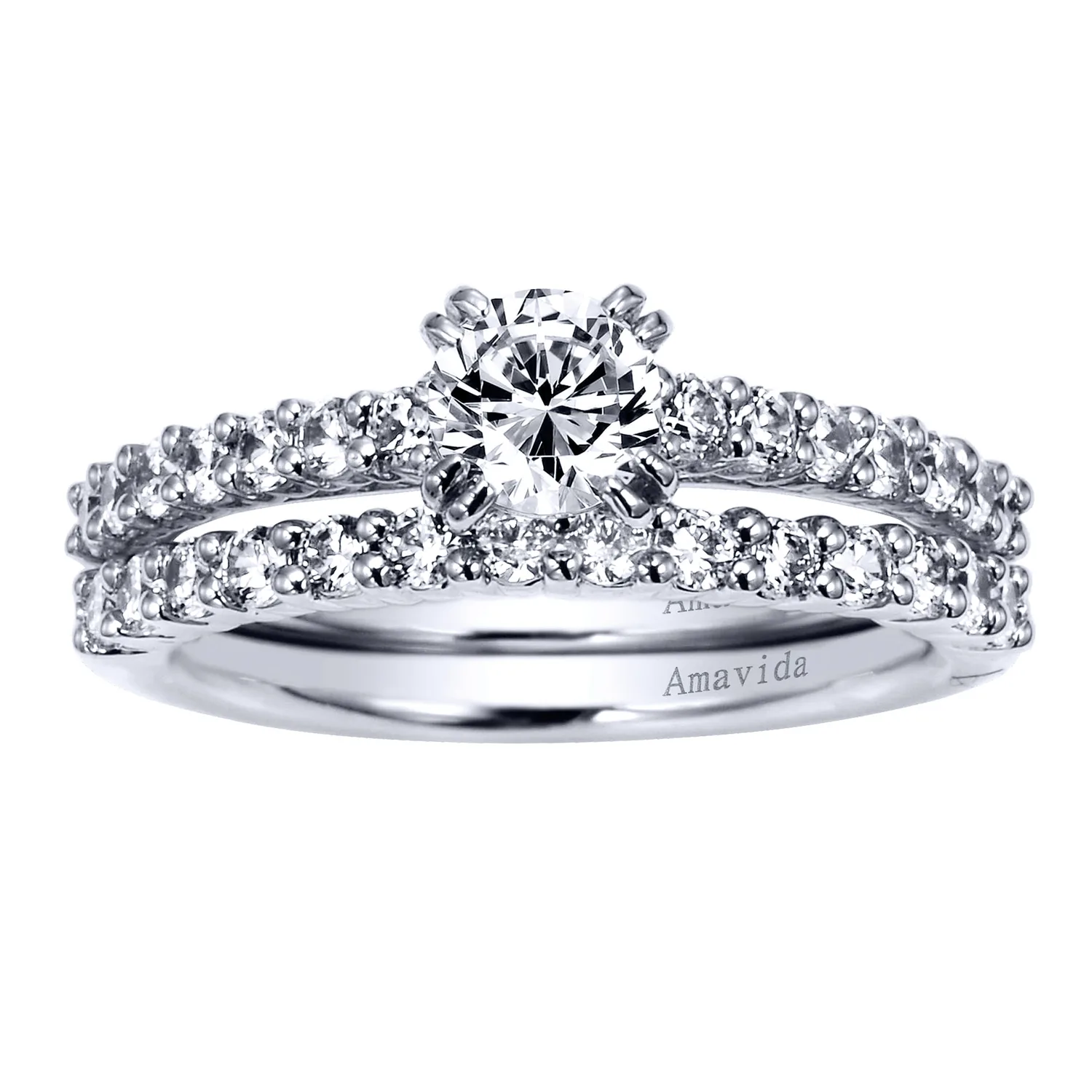 Matching Wedding Band in 18K White Gold, photograph 4