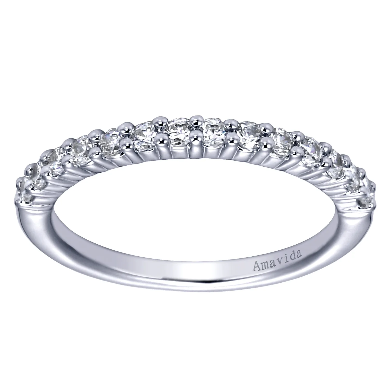 Matching Wedding Band in 18K White Gold, photograph 5