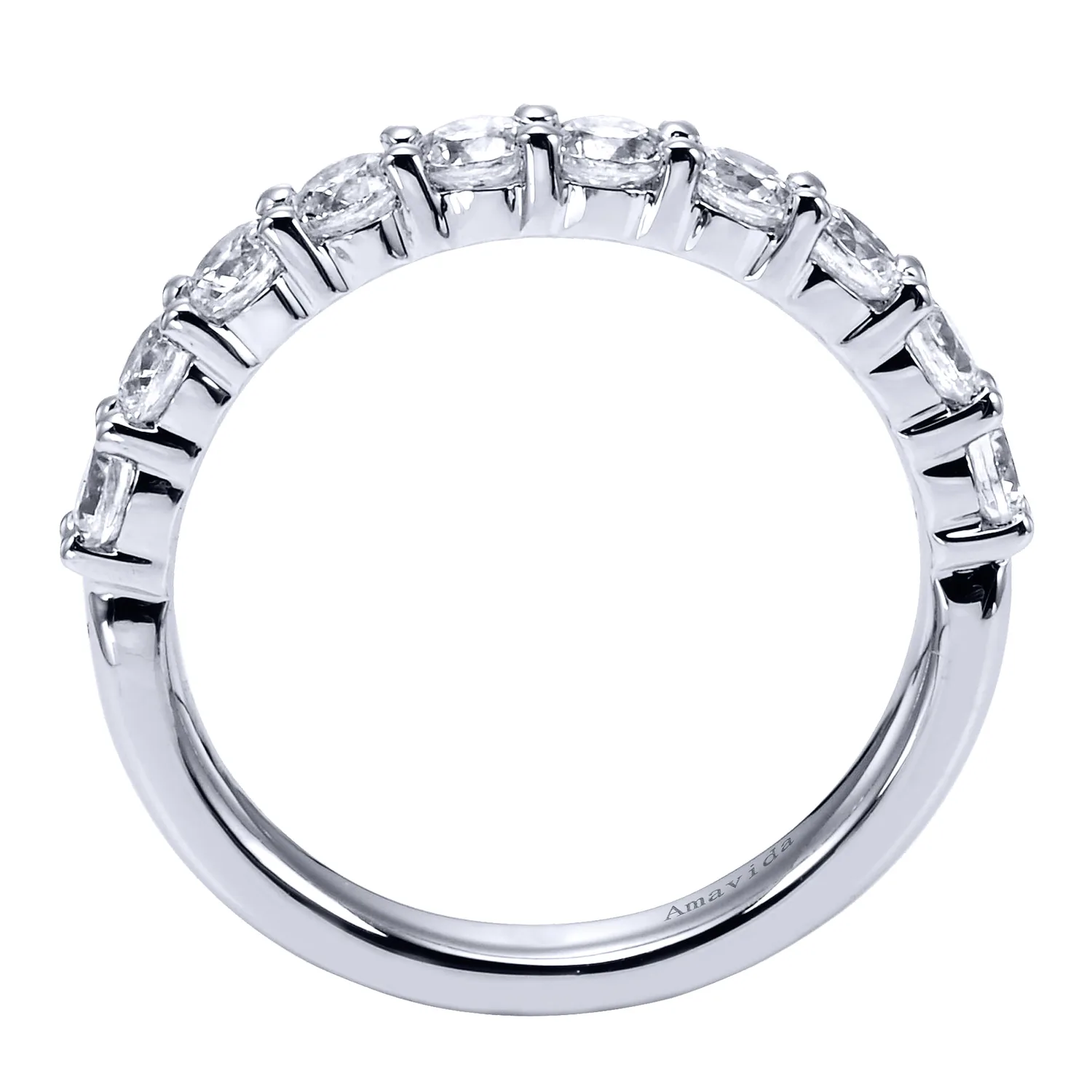 Matching Wedding Band in 18K White Gold, photograph 2