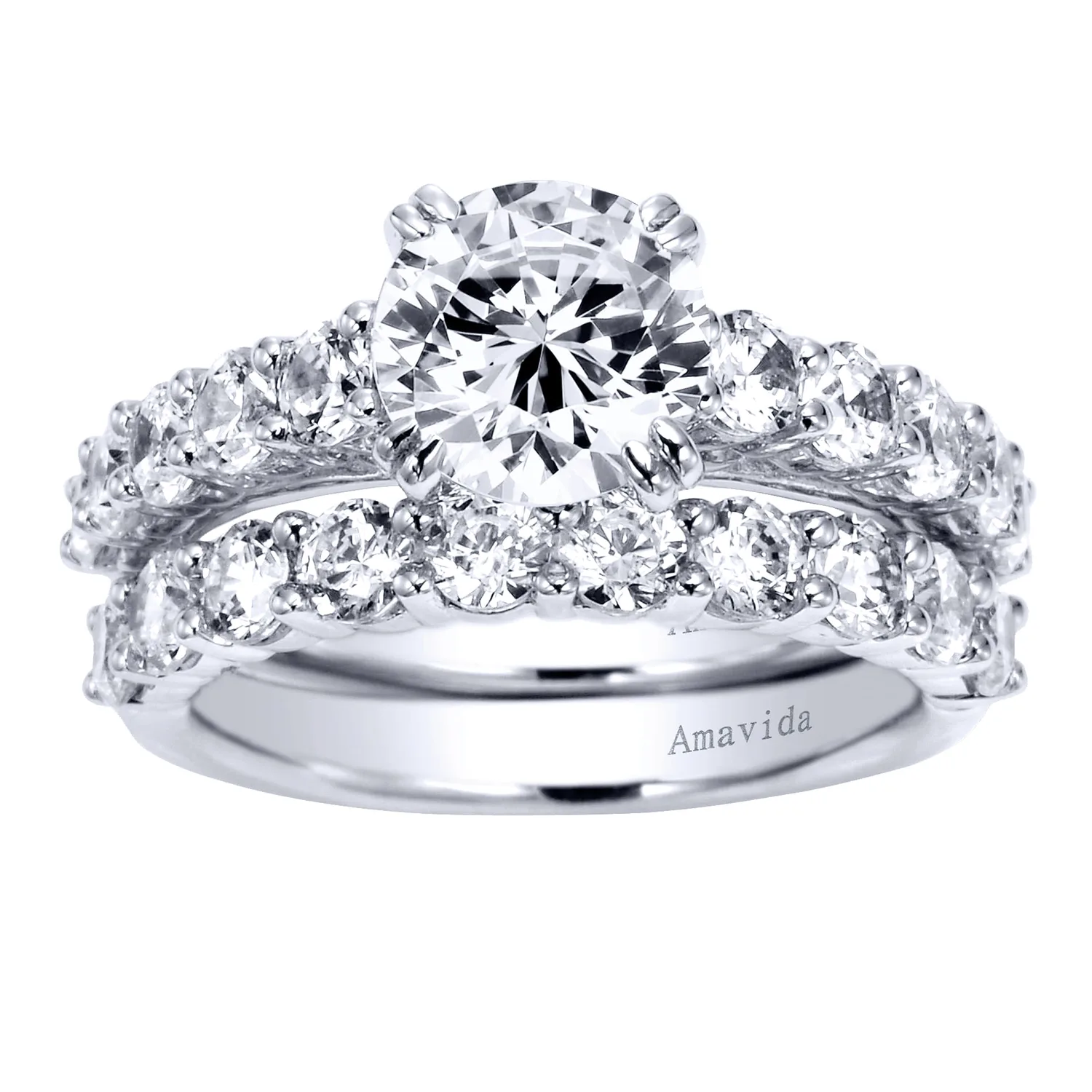Matching Wedding Band in 18K White Gold, photograph 4
