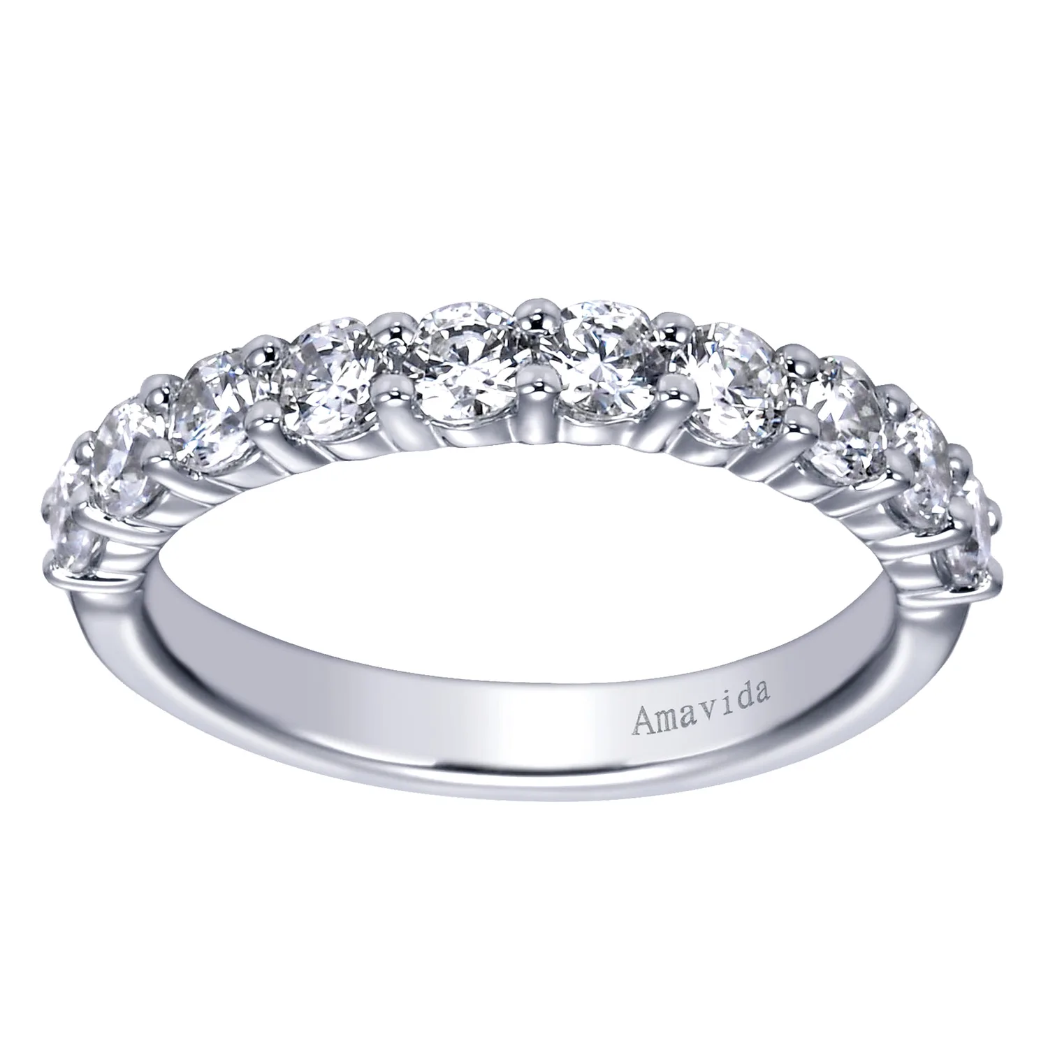 Matching Wedding Band in 18K White Gold, photograph 5