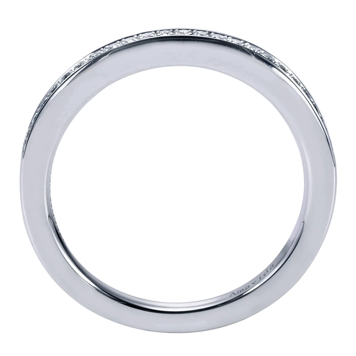 Matching Wedding Band in 18K White Gold, photograph 2