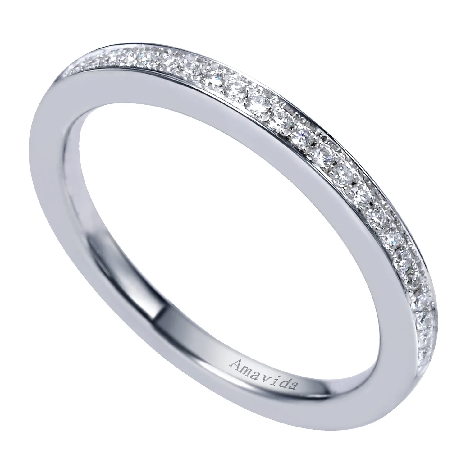 Matching Wedding Band in 18K White Gold, photograph 3
