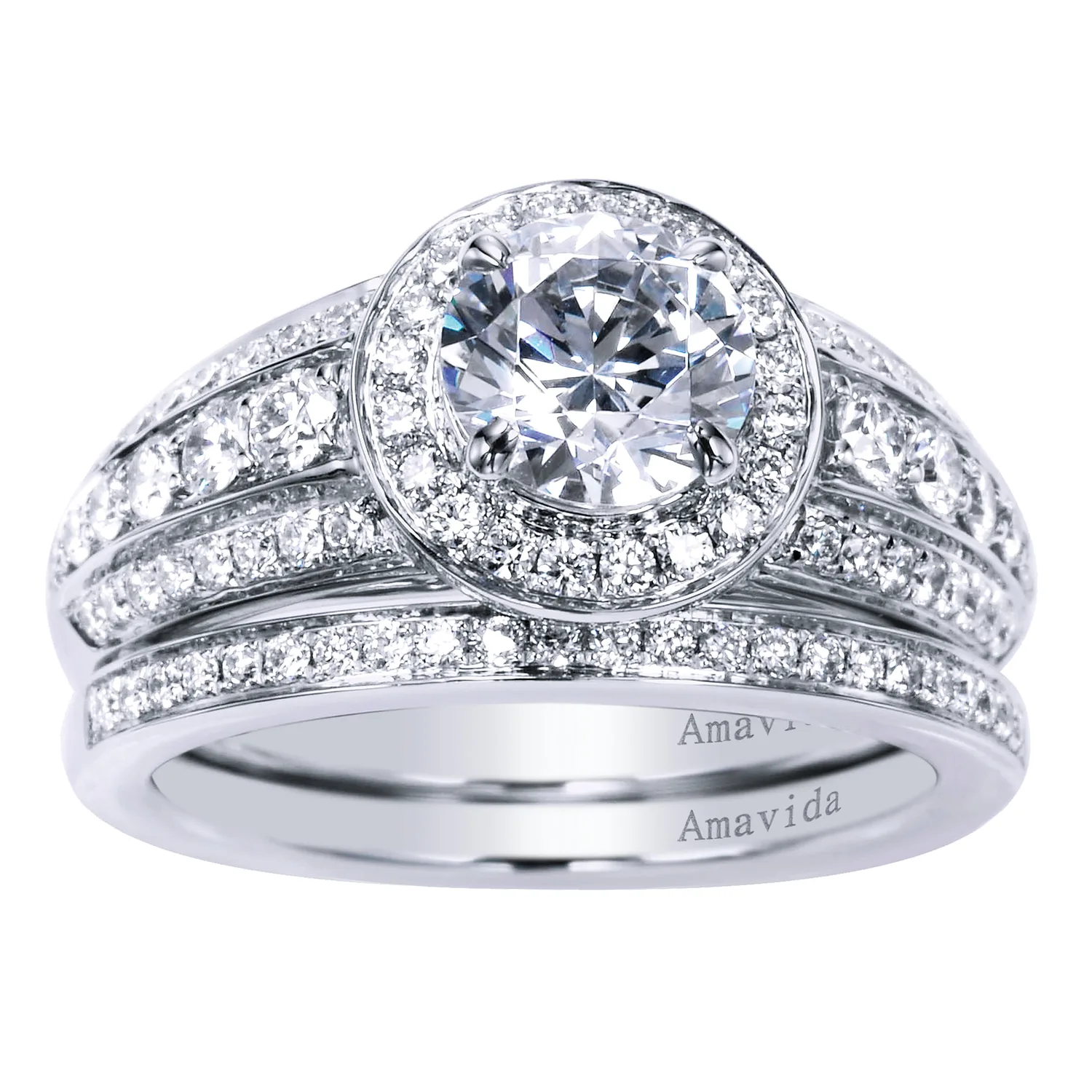 Matching Wedding Band in 18K White Gold, photograph 4