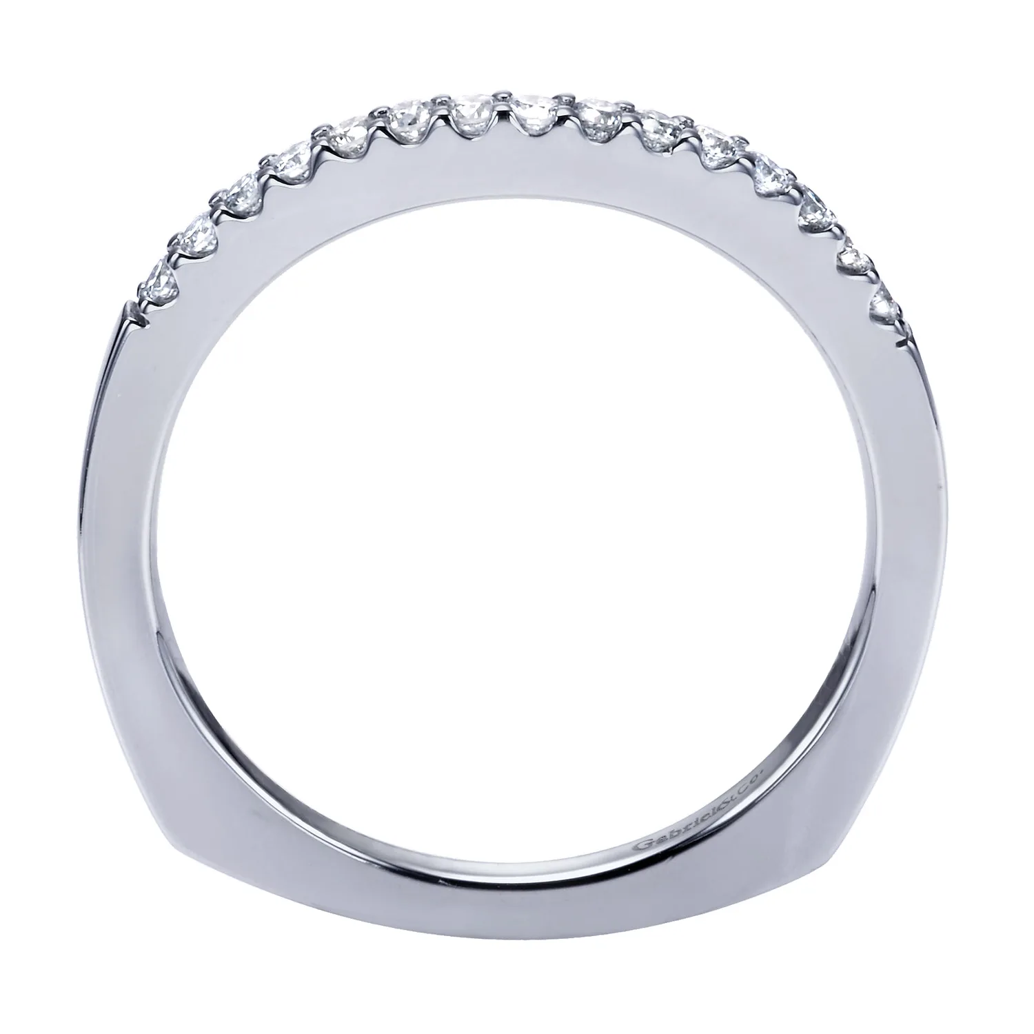 Matching Wedding Band in 14K White Gold, photograph 2
