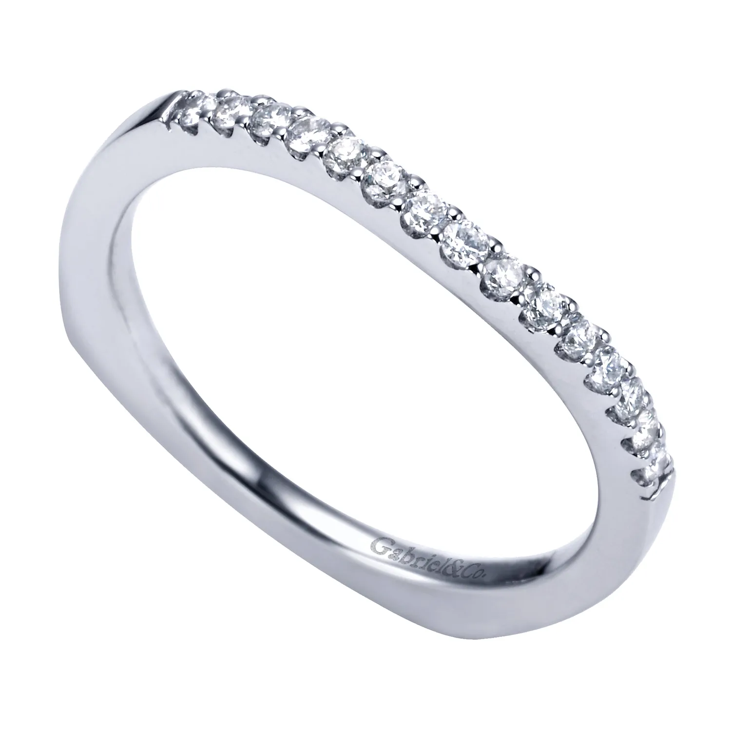 Matching Wedding Band in 14K White Gold, photograph 3