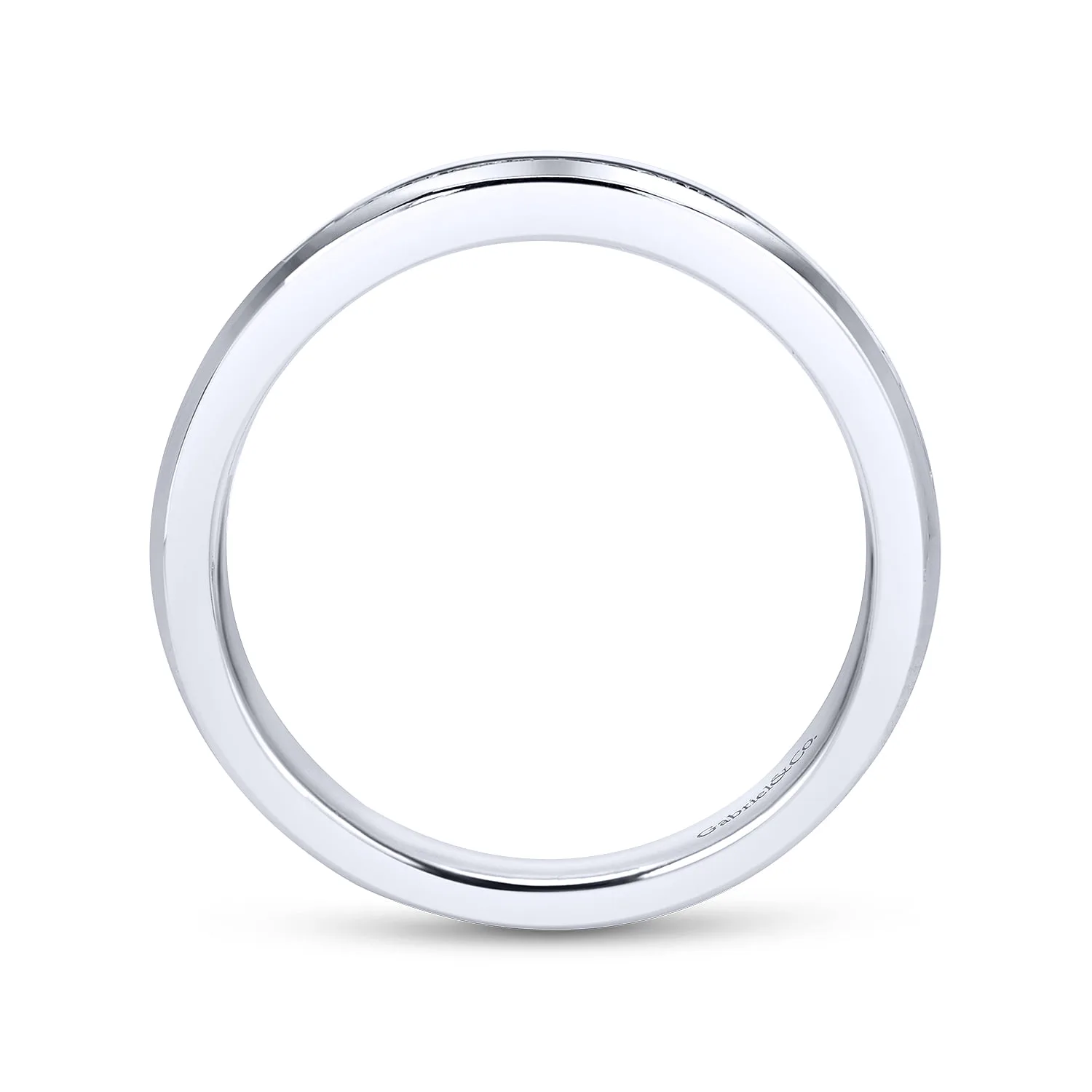 Matching Wedding Band in 14K White Gold, photograph 2