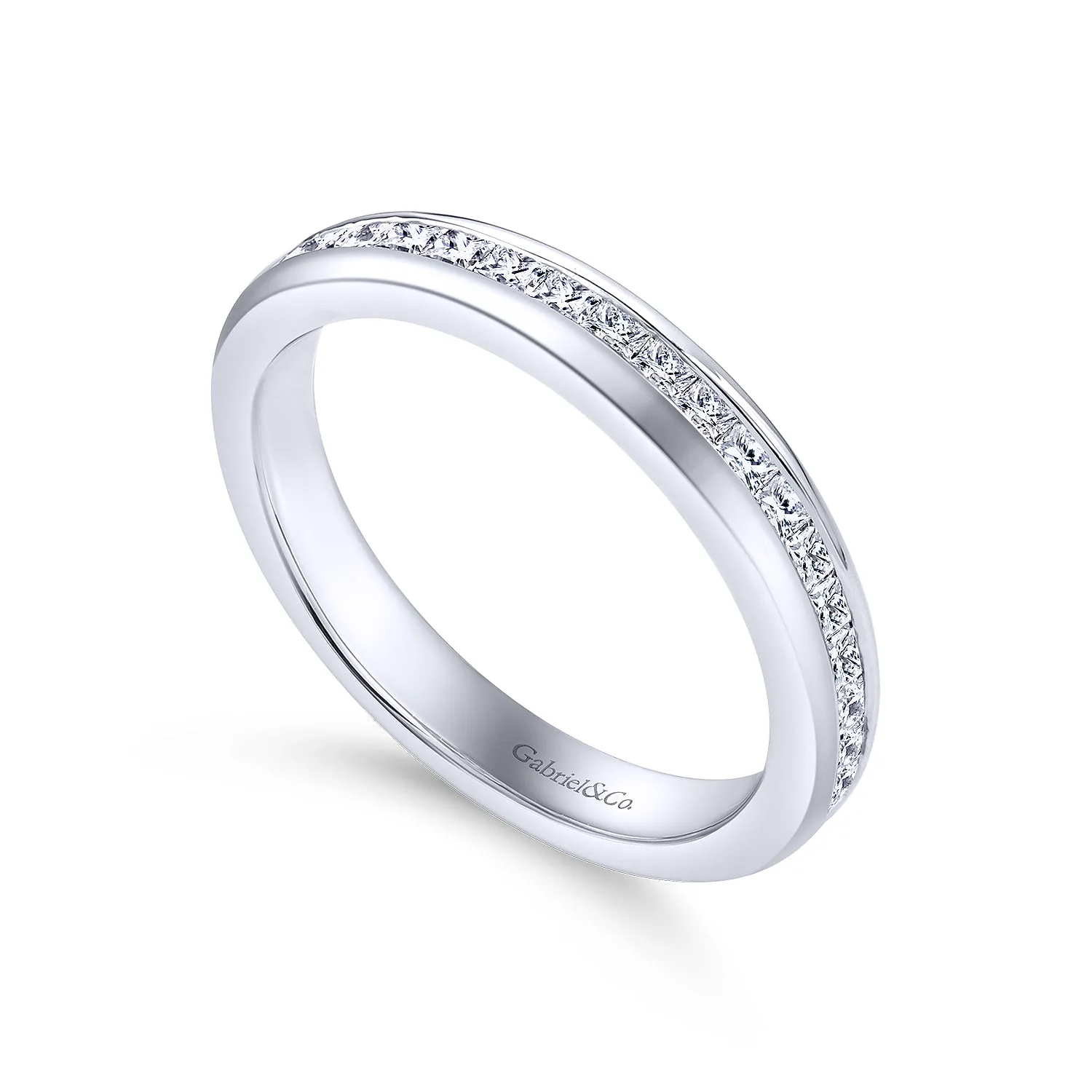Matching Wedding Band in 14K White Gold, photograph 3
