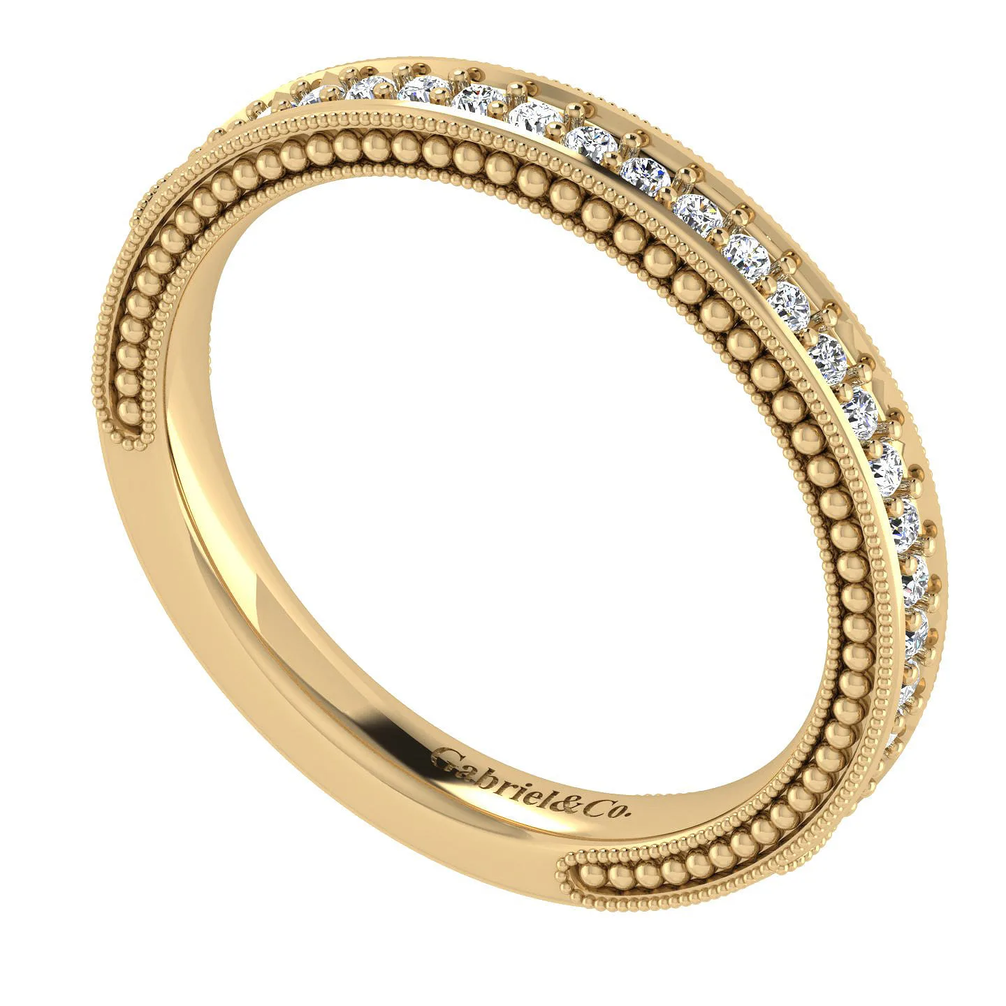 Matching Wedding Band in 14K Yellow Gold, photograph 3