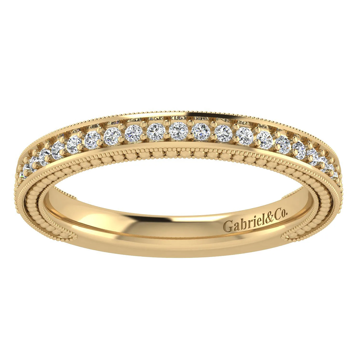 Matching Wedding Band in 14K Yellow Gold, photograph 5