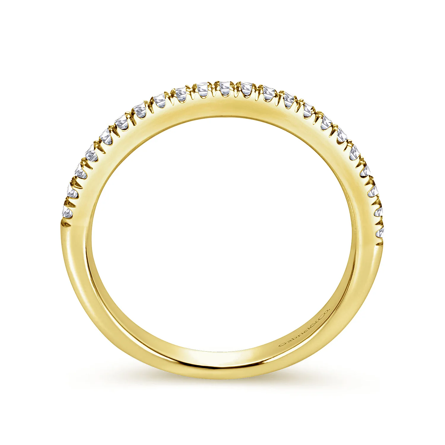 Matching Wedding Band in 14K Yellow Gold, photograph 2