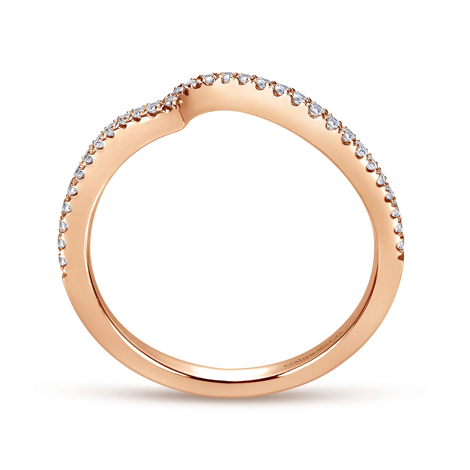 Matching Wedding Band in 14K Rose Gold, photograph 2