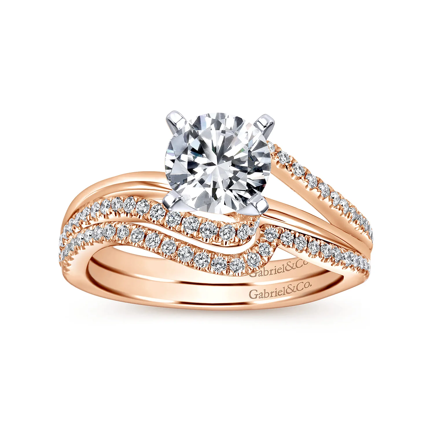 Matching Wedding Band in 14K Rose Gold, photograph 4
