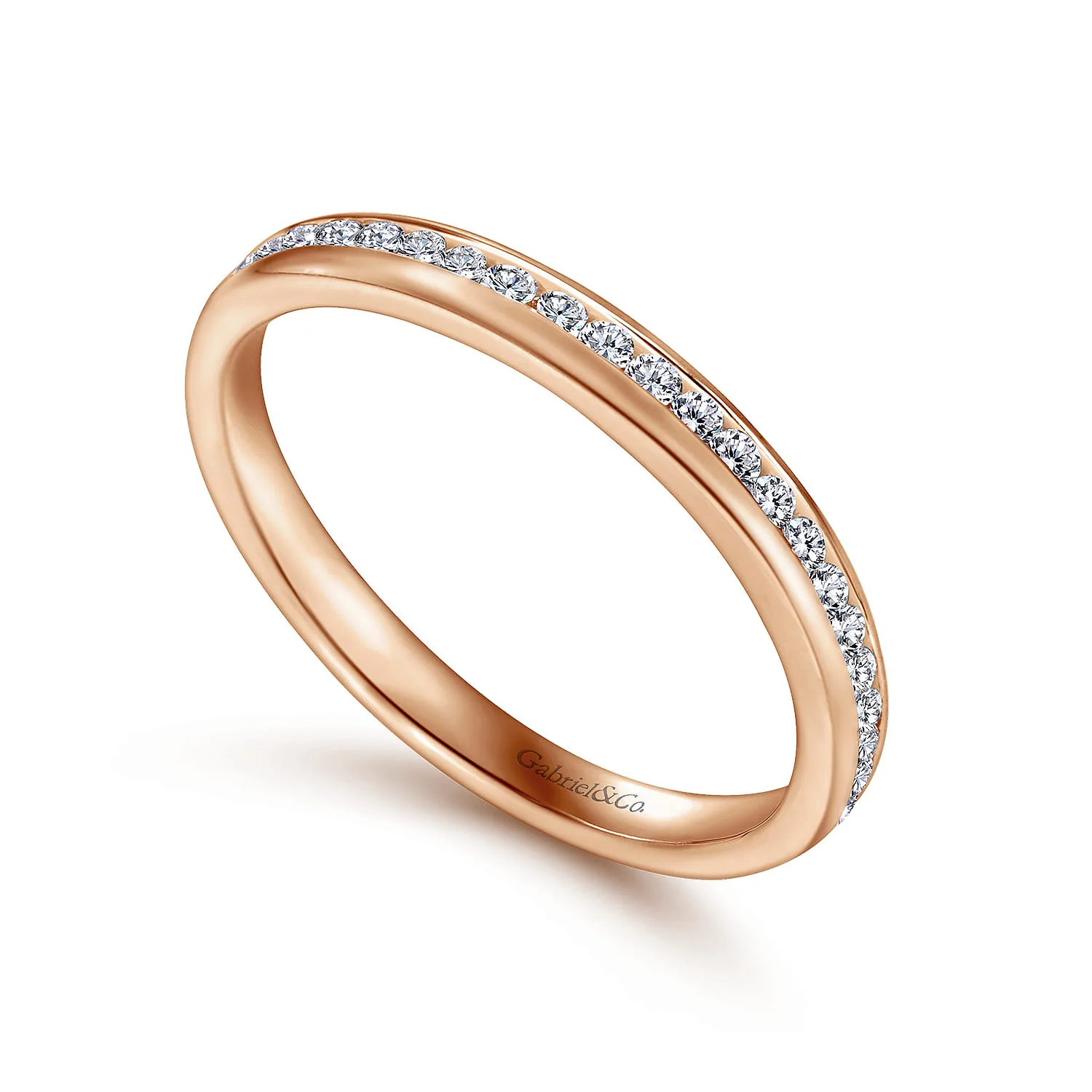 Matching Wedding Band in 14K Rose Gold, photograph 3