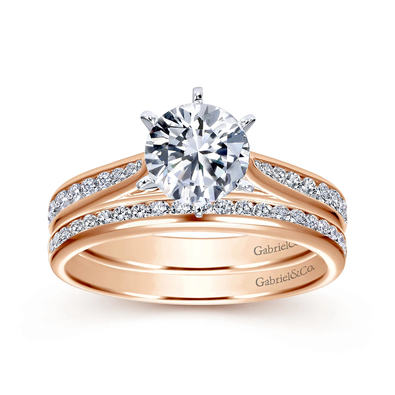 Matching Wedding Band in 14K Rose Gold, photograph 4
